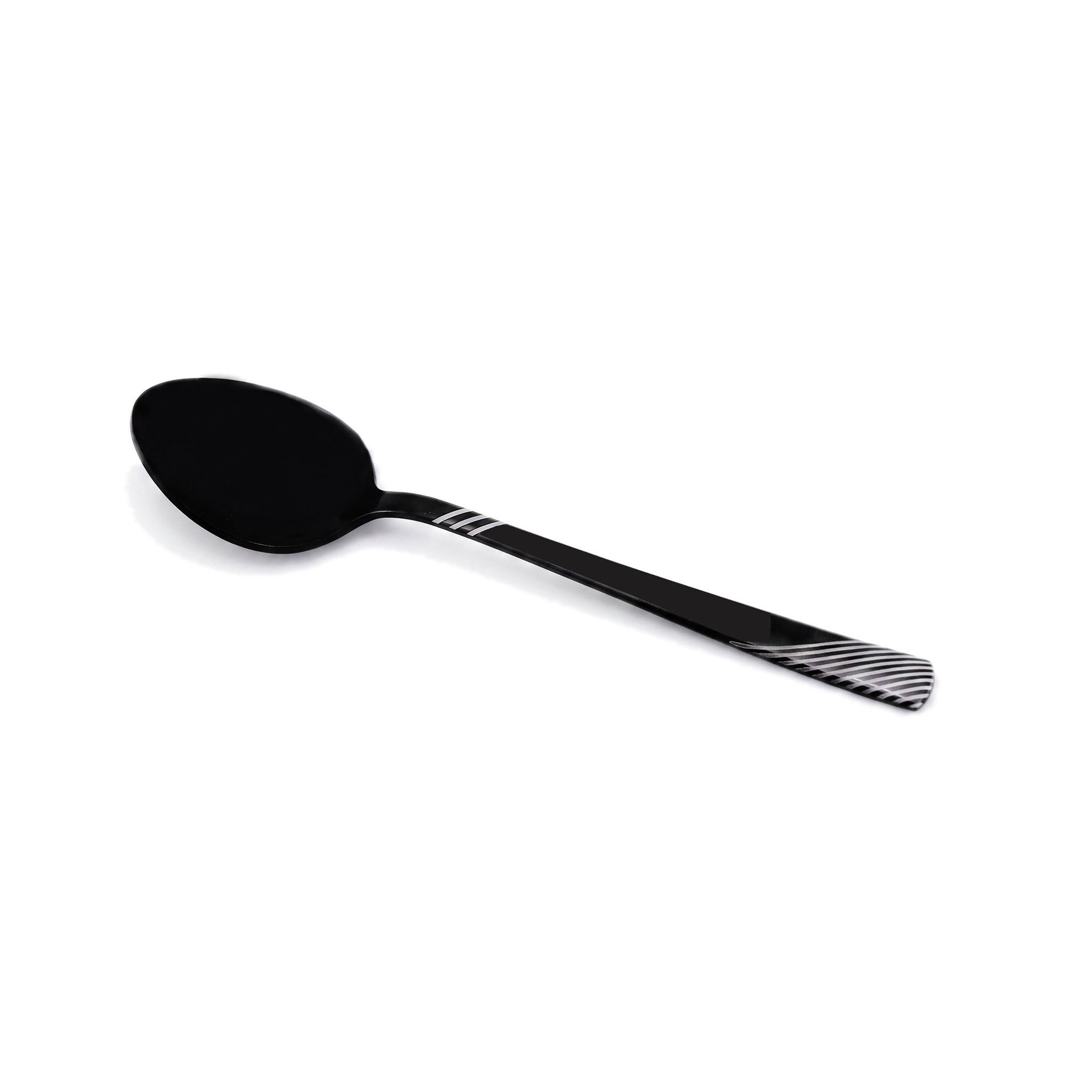 Blaze TPO 6-Piece Stainless Steel Black Tea Spoon Set