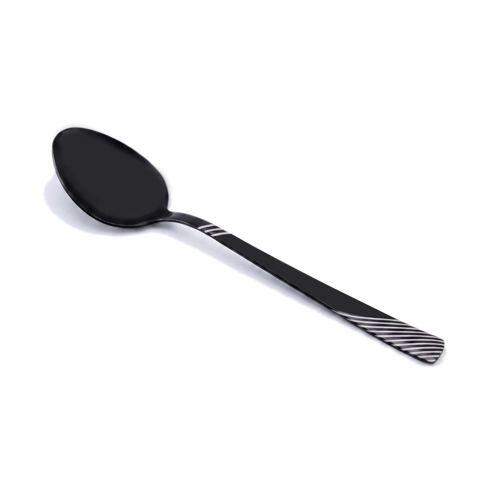 Blaze TPO 6-Piece Stainless Steel Black Table Spoon Set