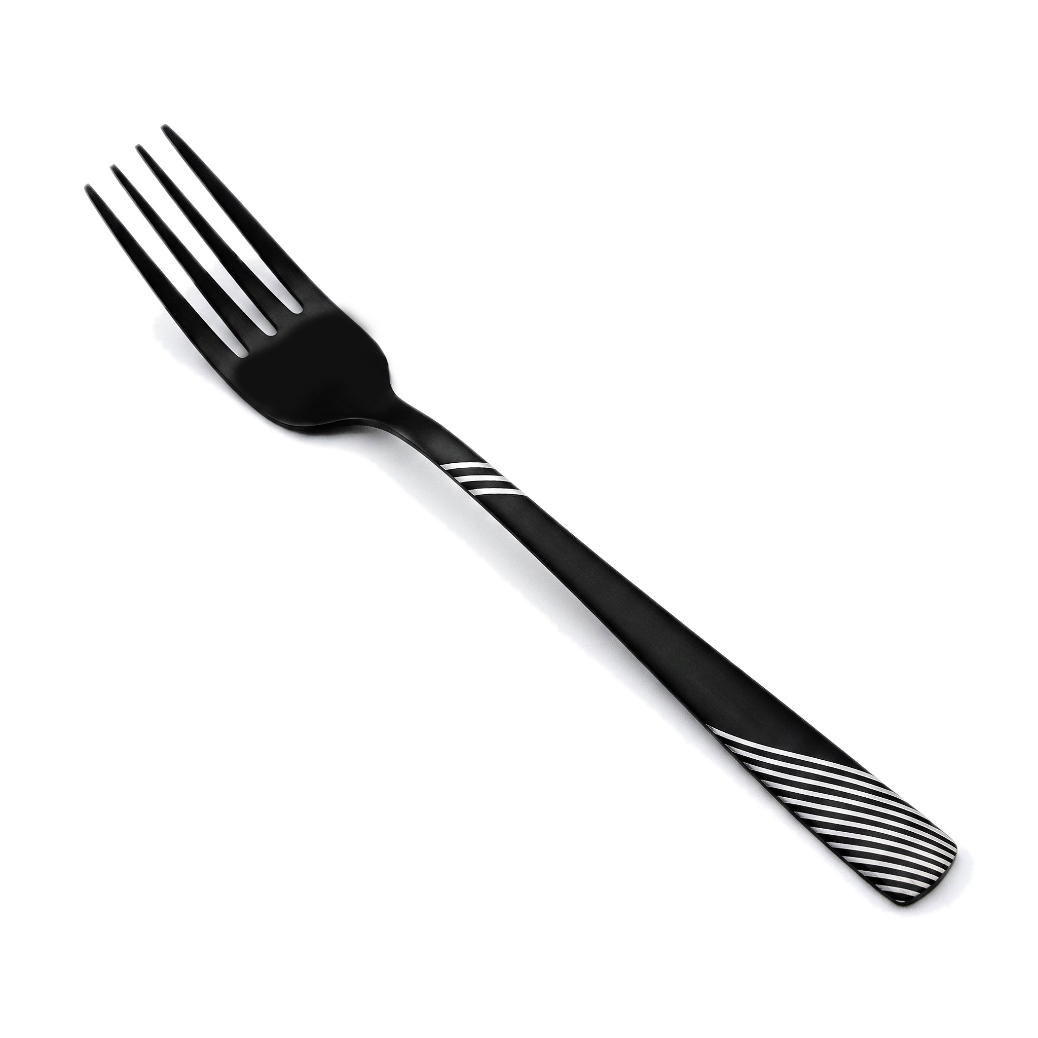 Blaze TPO 6-Piece Stainless Steel Black Table Fork Set