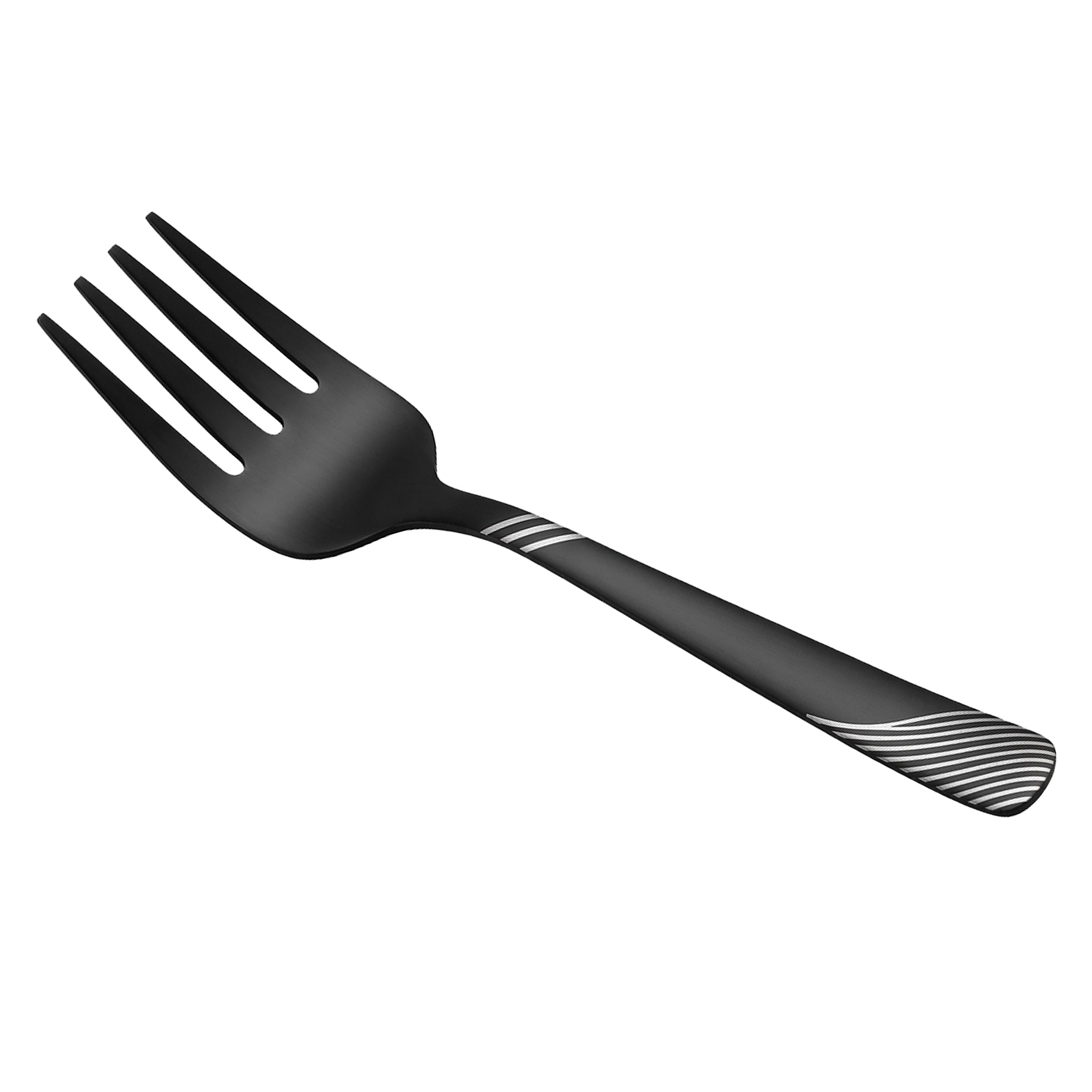 Blaze TPO 2-Piece Stainless Steel Black Serving Fork Set