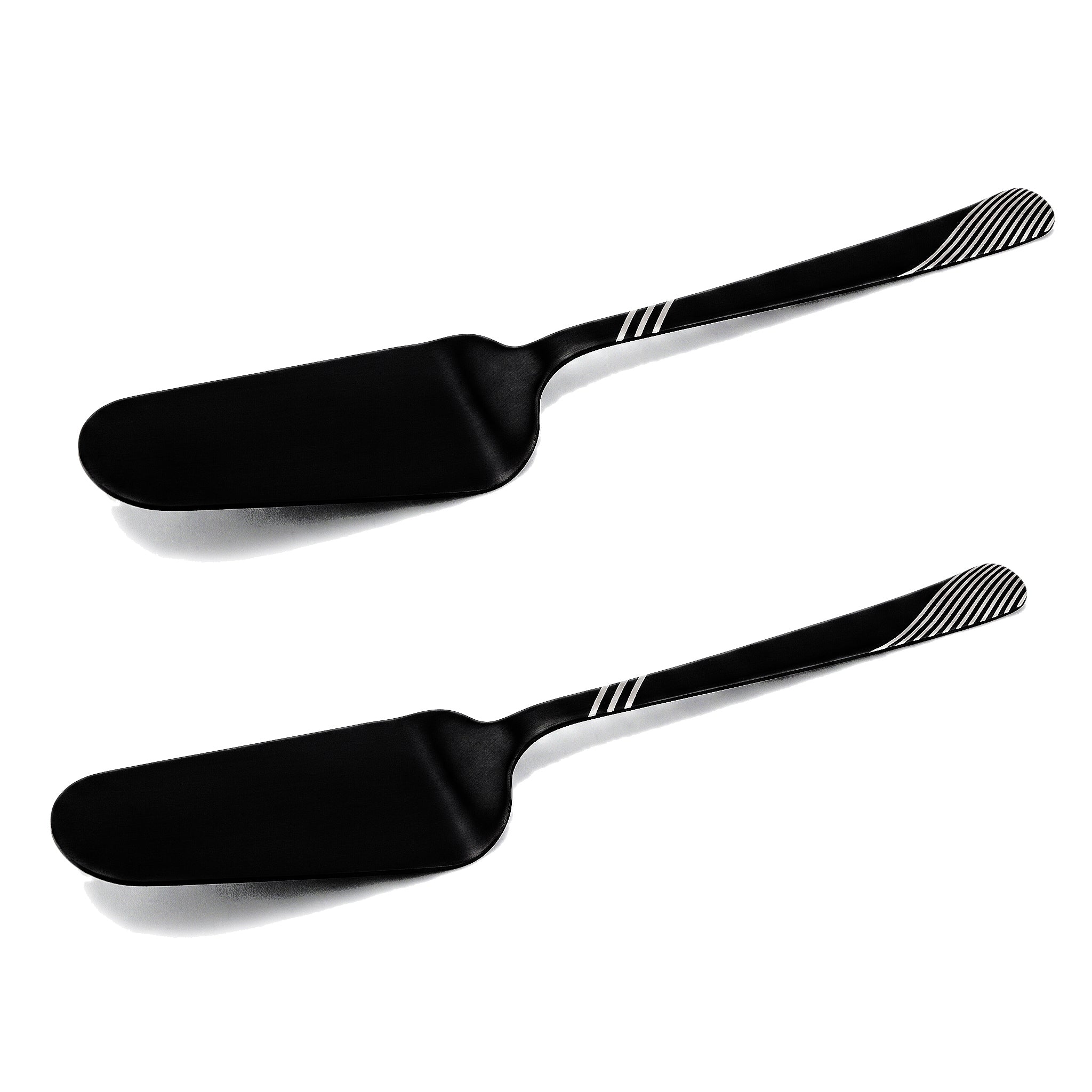 Blaze TPO 2-Piece Stainless Steel Black Cake Lifter Set