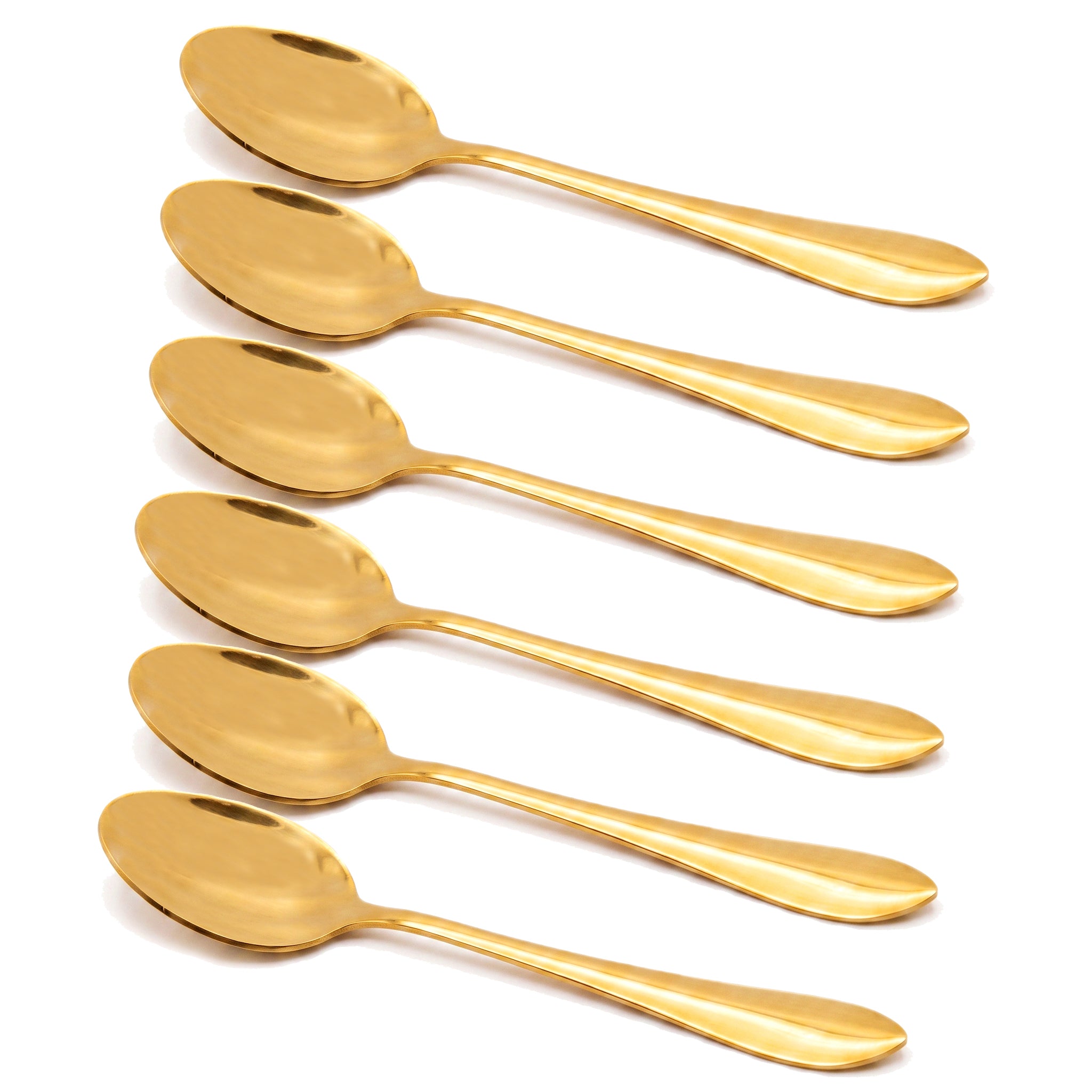 H.P 6-Piece Stainless Steel Golden Baby Spoon Set