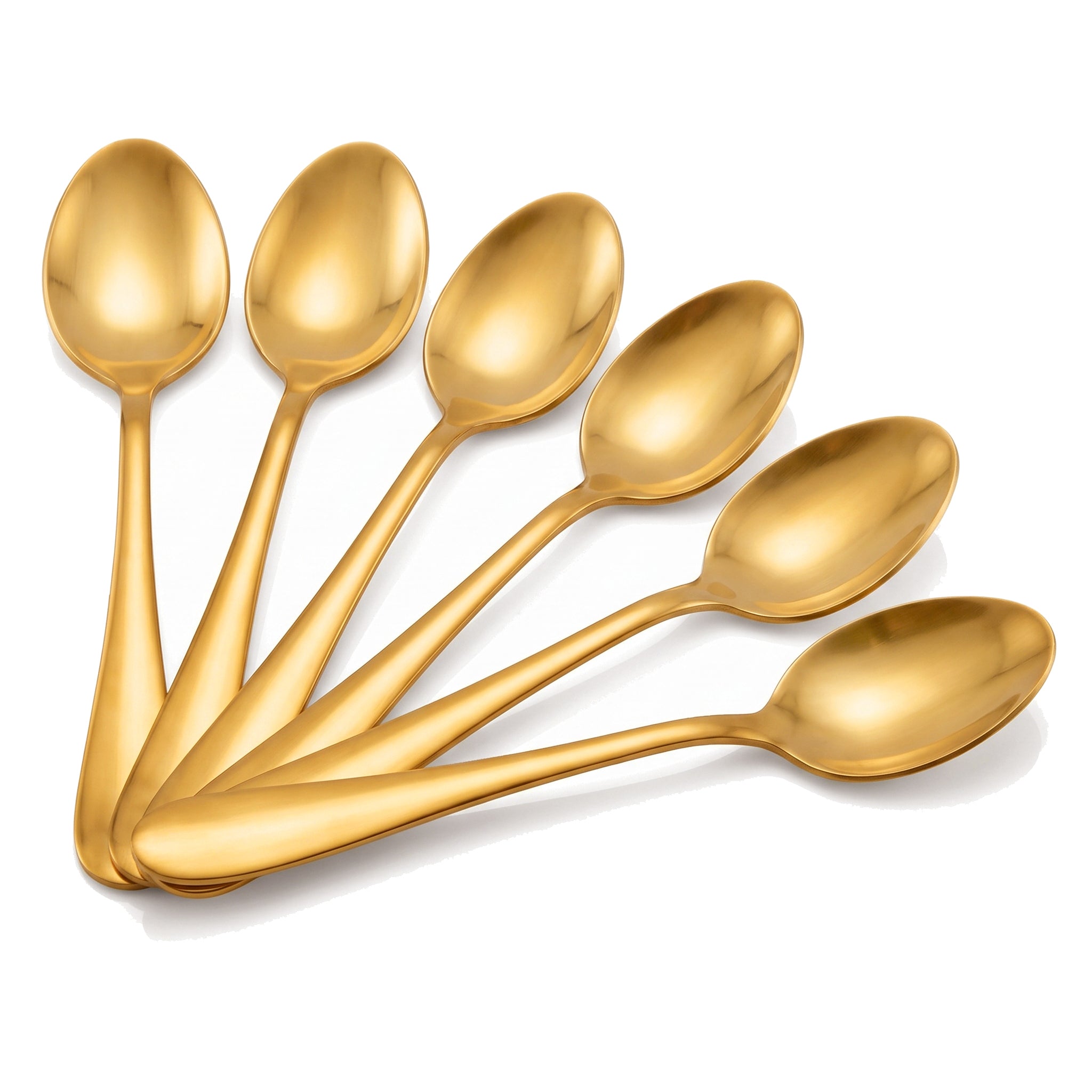 H.P 6-Piece Stainless Steel Golden Table Spoon Set