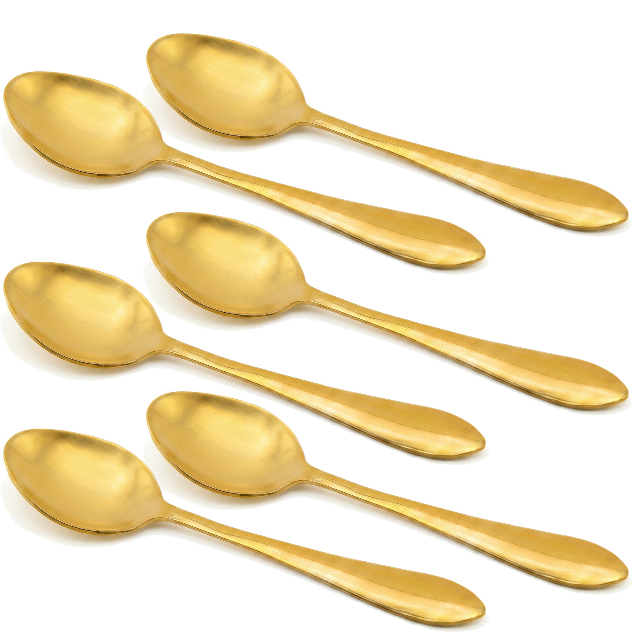 H.P 6-Piece Stainless Steel Golden Table Spoon Set