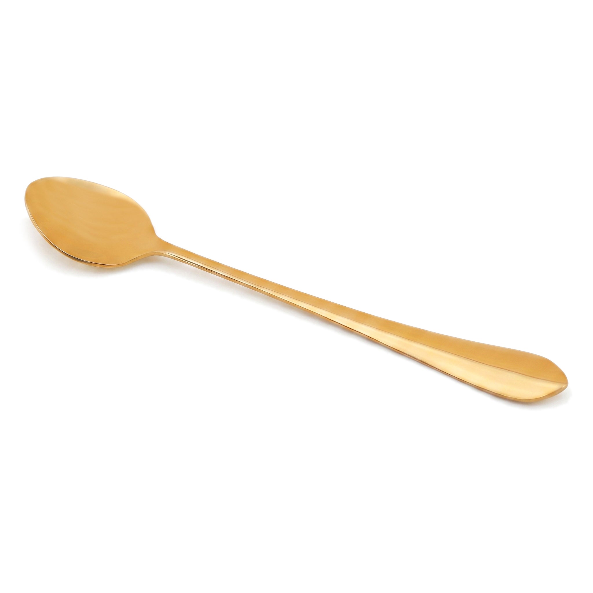 H.P 6-Piece Stainless Steel Golden Long Tea Spoon Set
