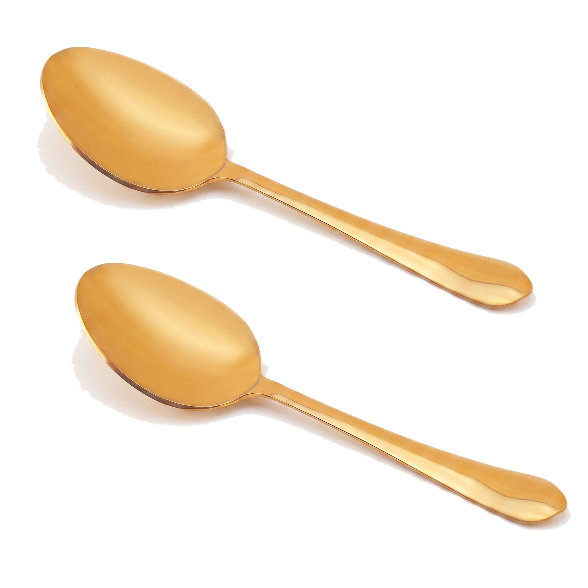 H.P Stainless Steel Golden Serving Soup Spoon