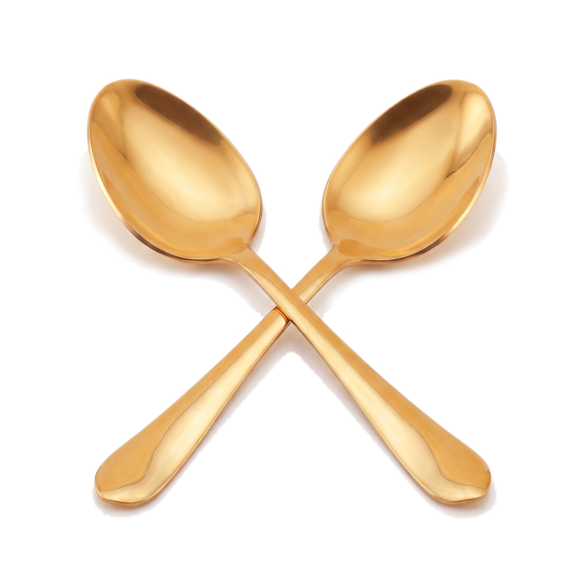 H.P Stainless Steel Golden Serving Soup Spoon