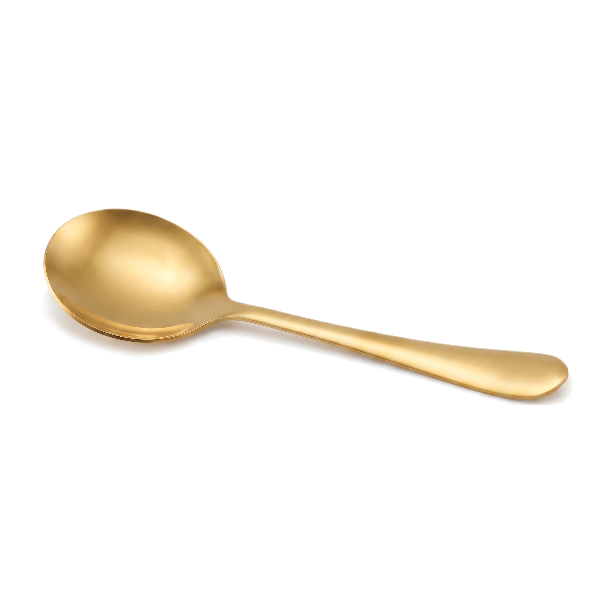 H.P Stainless Steel Golden Serving Soup Spoon