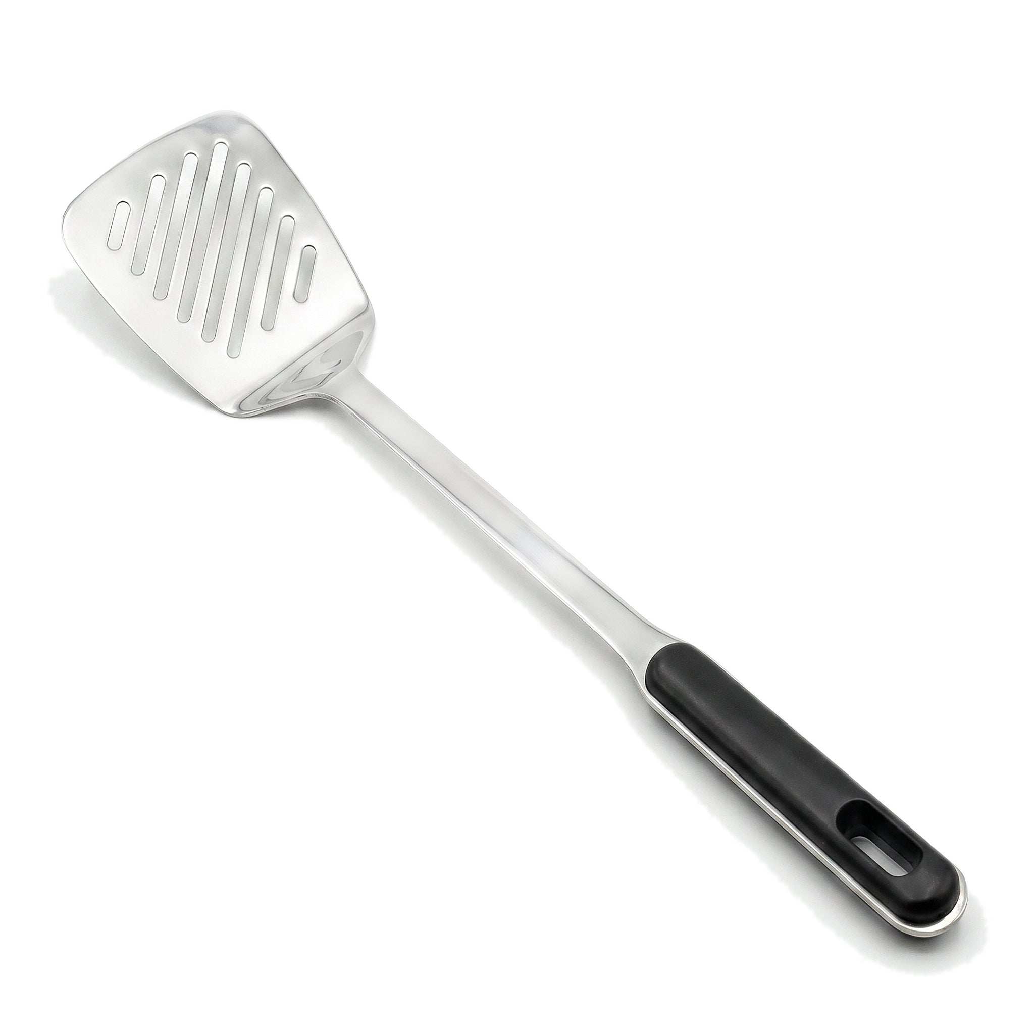 N.F Stainless Steel Silver Skillets With Black Handle