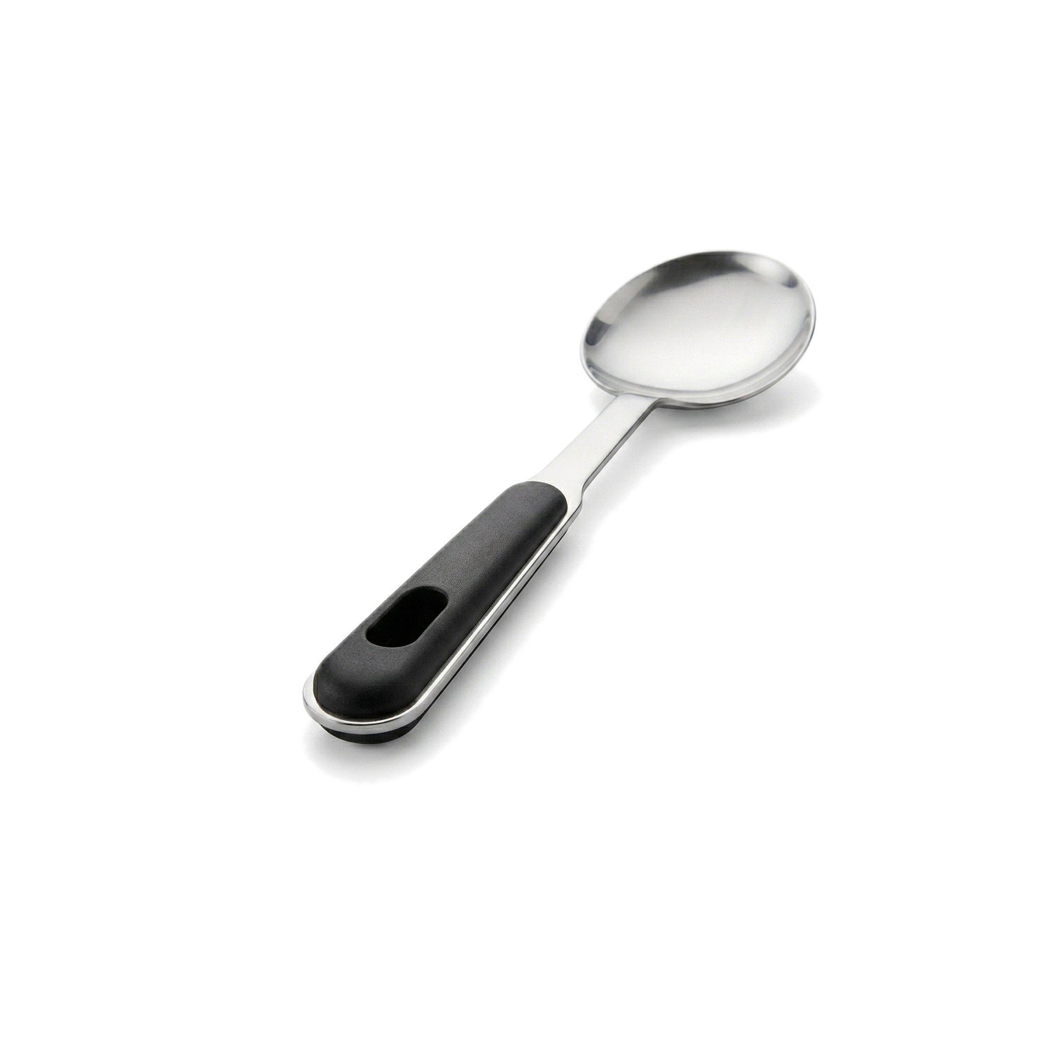 N.F Stainless Steel Silver Ladles With Black Handle