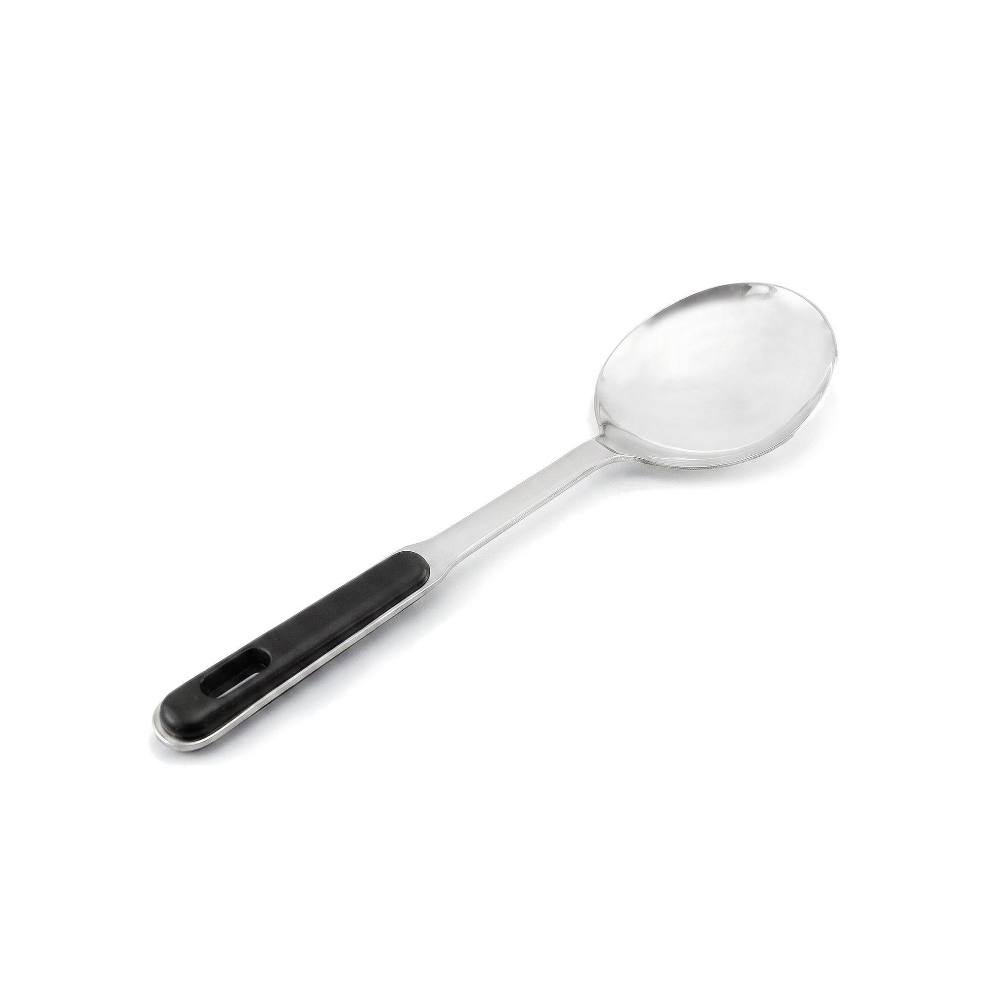 N.F Stainless Steel Silver Ladles With Black Handle