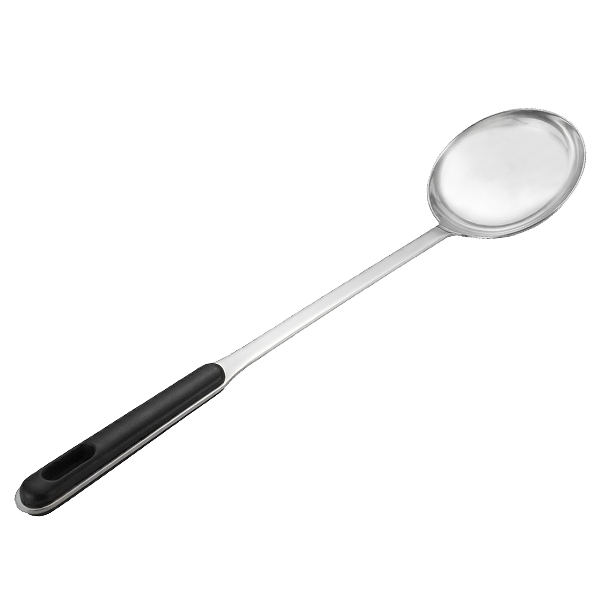 N.F Stainless Steel Silver Ladles With Black Handle