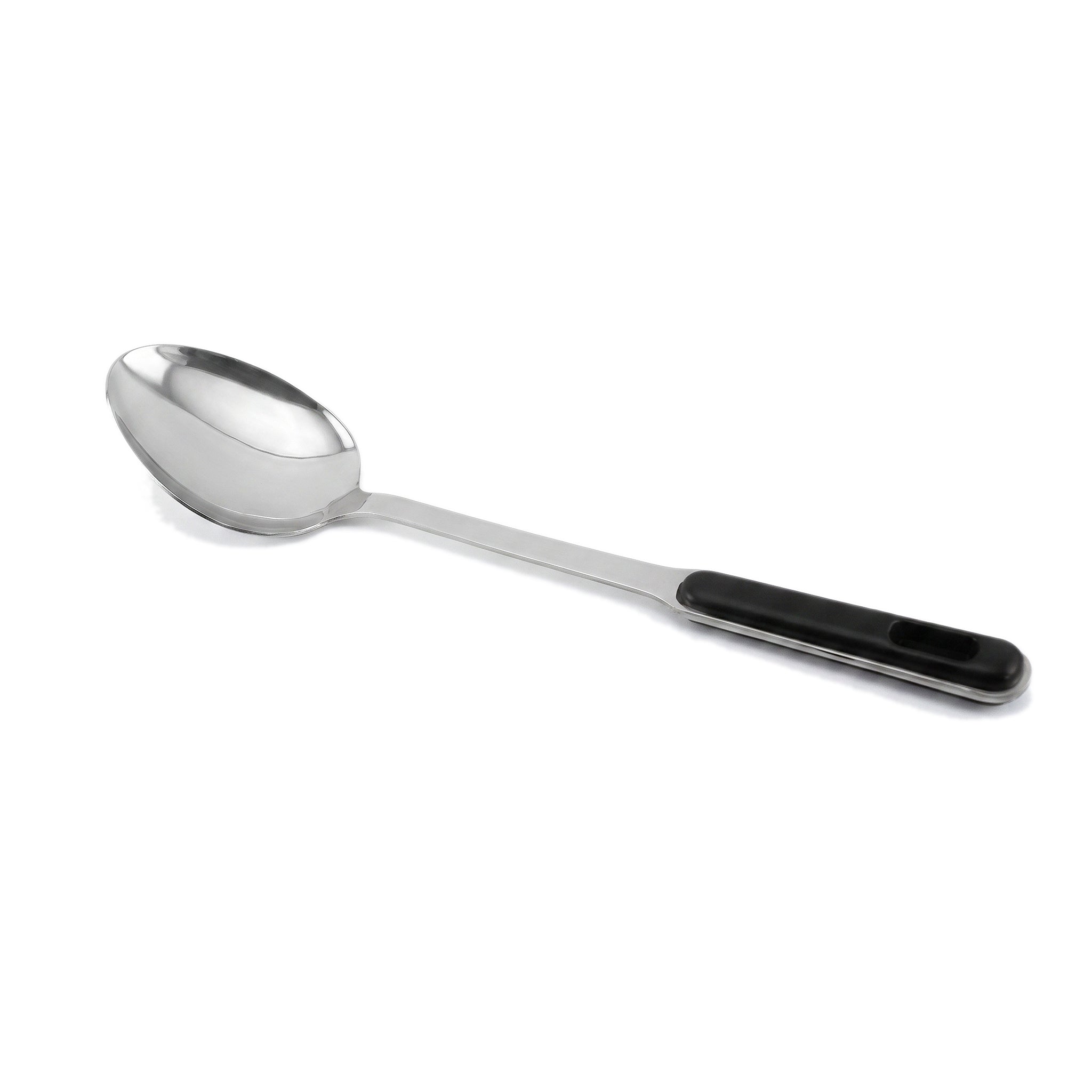 N.F Stainless Steel Silver Serving Rice Spoons With Black Handle