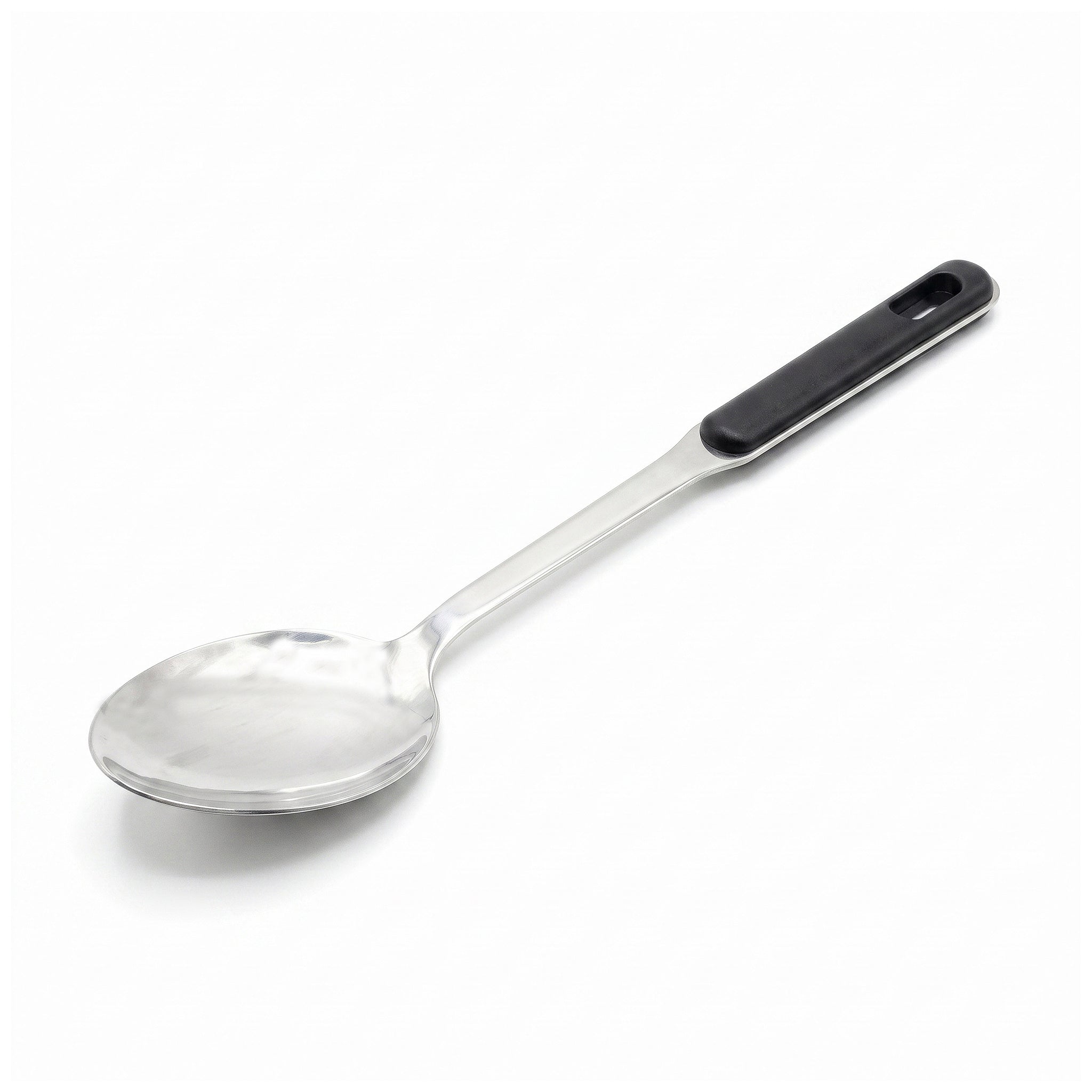 N.F Stainless Steel Silver Serving Rice Spoons With Black Handle