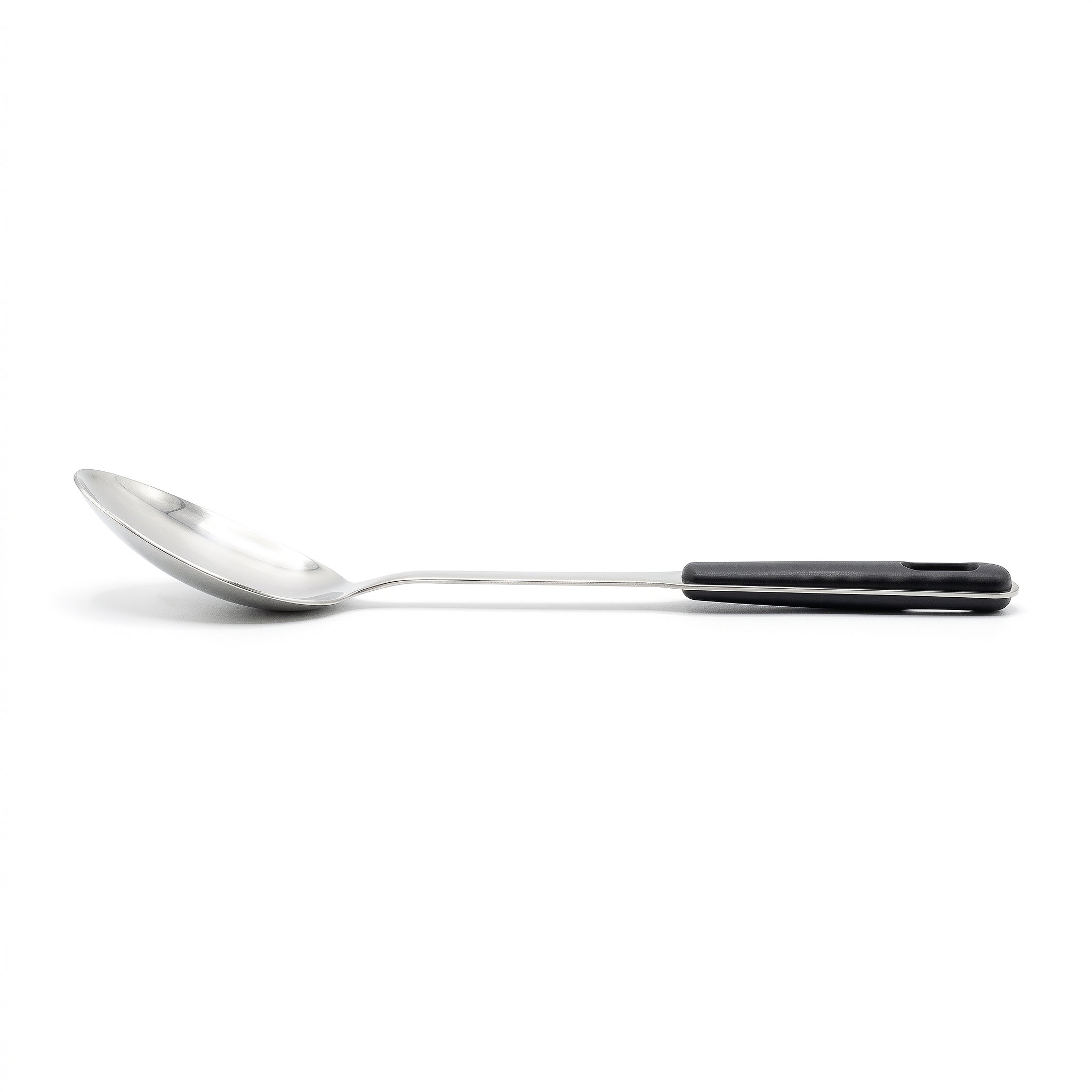 N.F Stainless Steel Silver Serving Rice Spoons With Black Handle