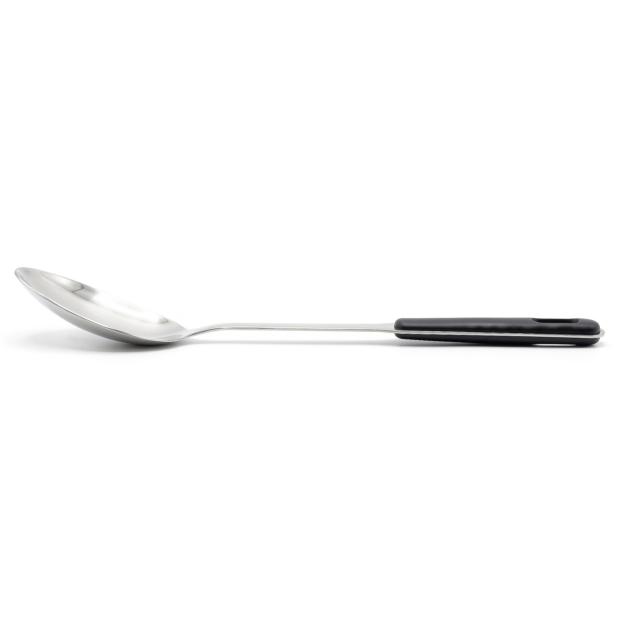 N.F Stainless Steel Silver Serving Rice Spoons With Black Handle