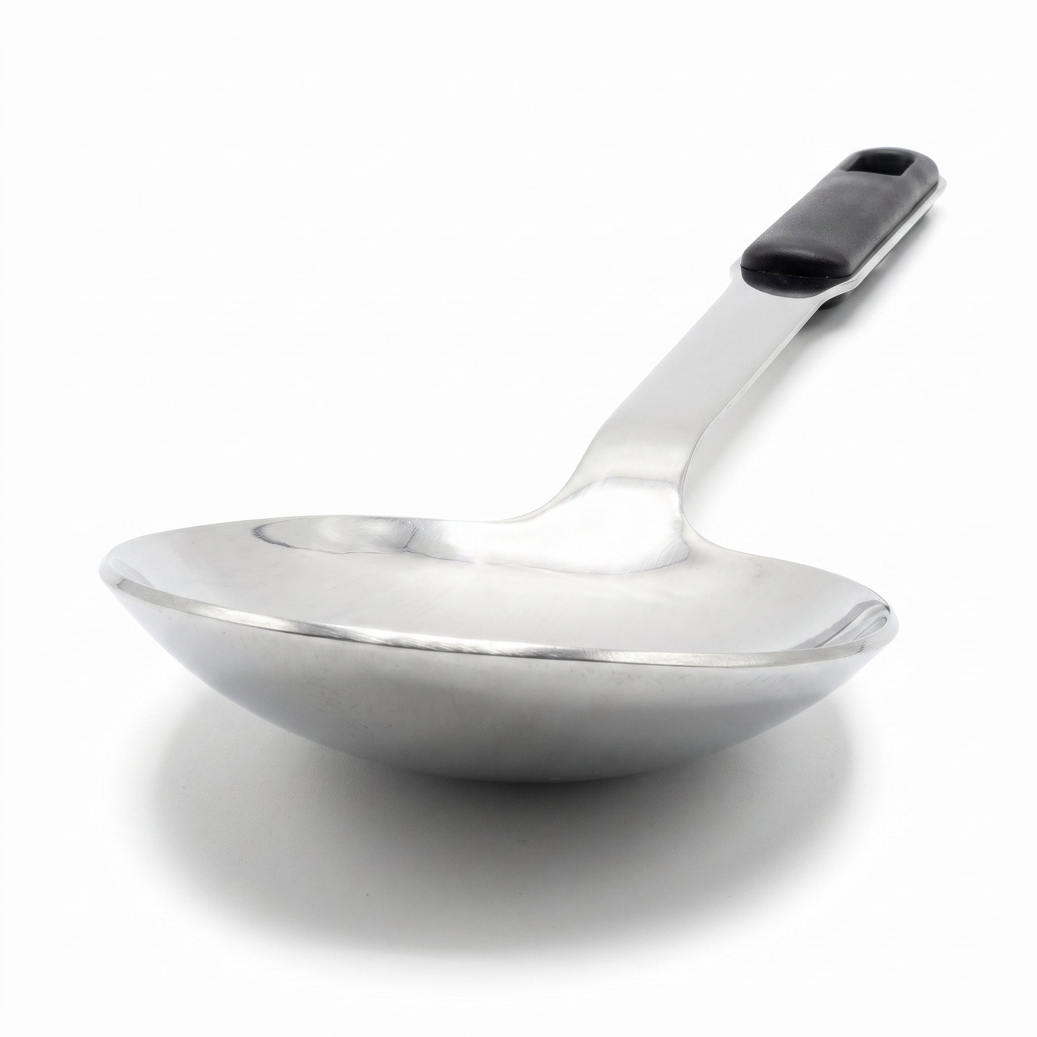 N.F Stainless Steel Silver Serving Rice Spoons With Black Handle
