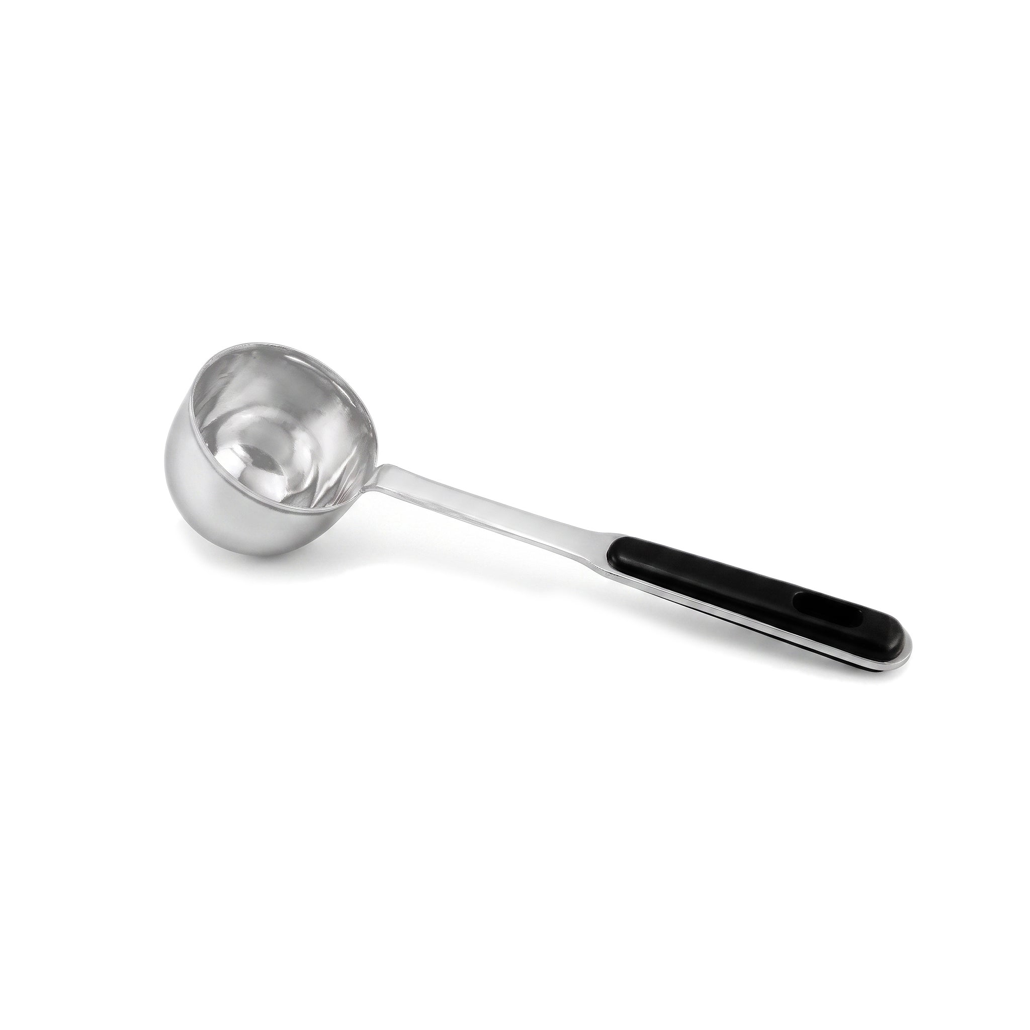 N.F Stainless Steel Silver Serving Cups With Black Handle