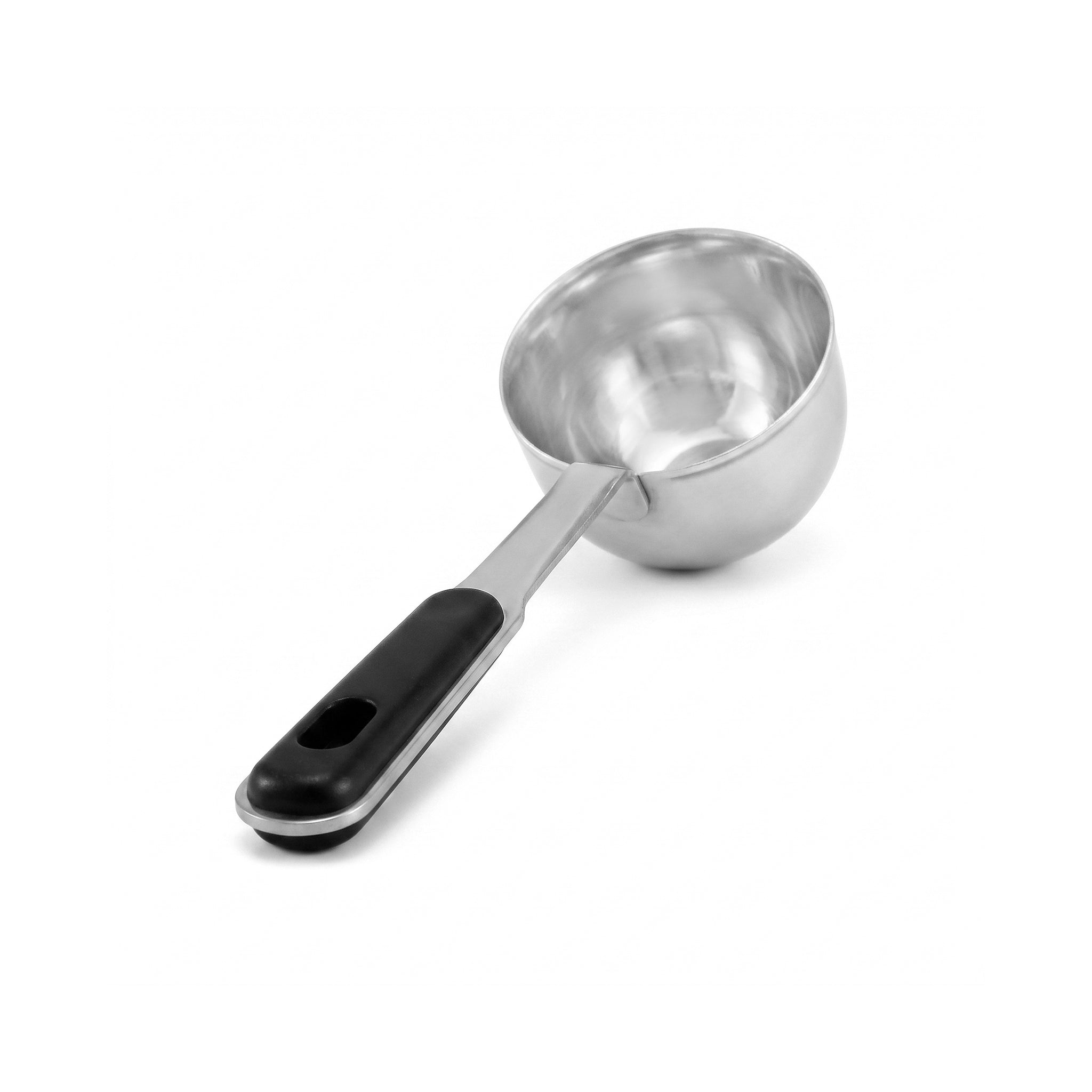 N.F Stainless Steel Silver Serving Cups With Black Handle