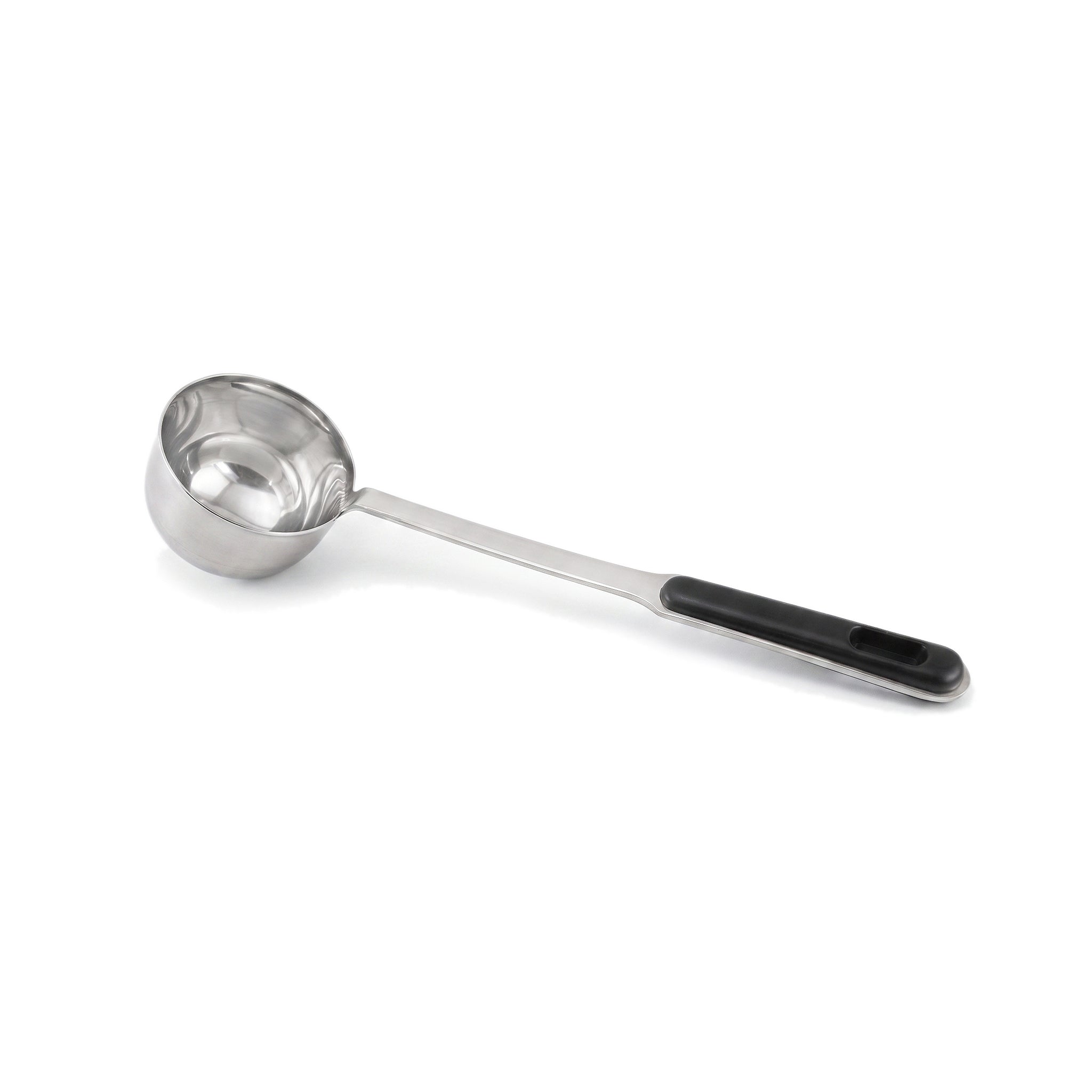 N.F Stainless Steel Silver Serving Cups With Black Handle