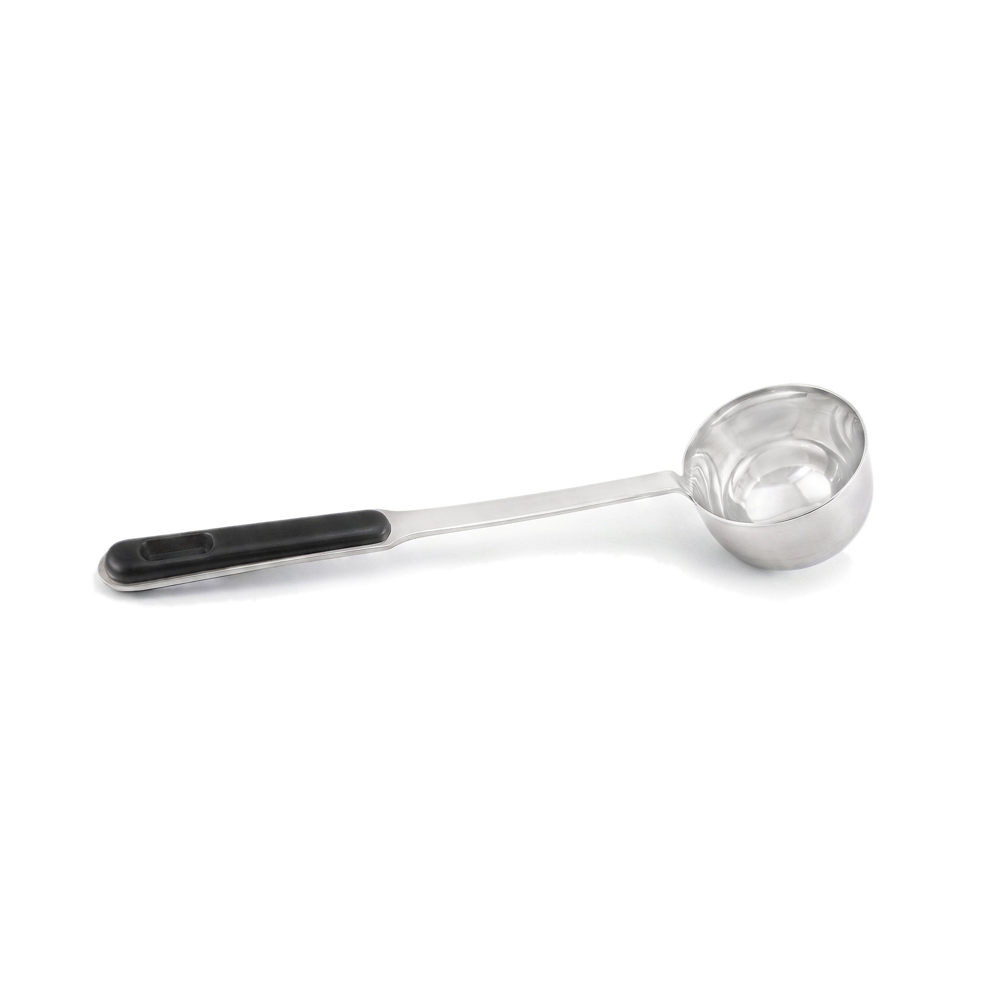 N.F Stainless Steel Silver Serving Cups With Black Handle