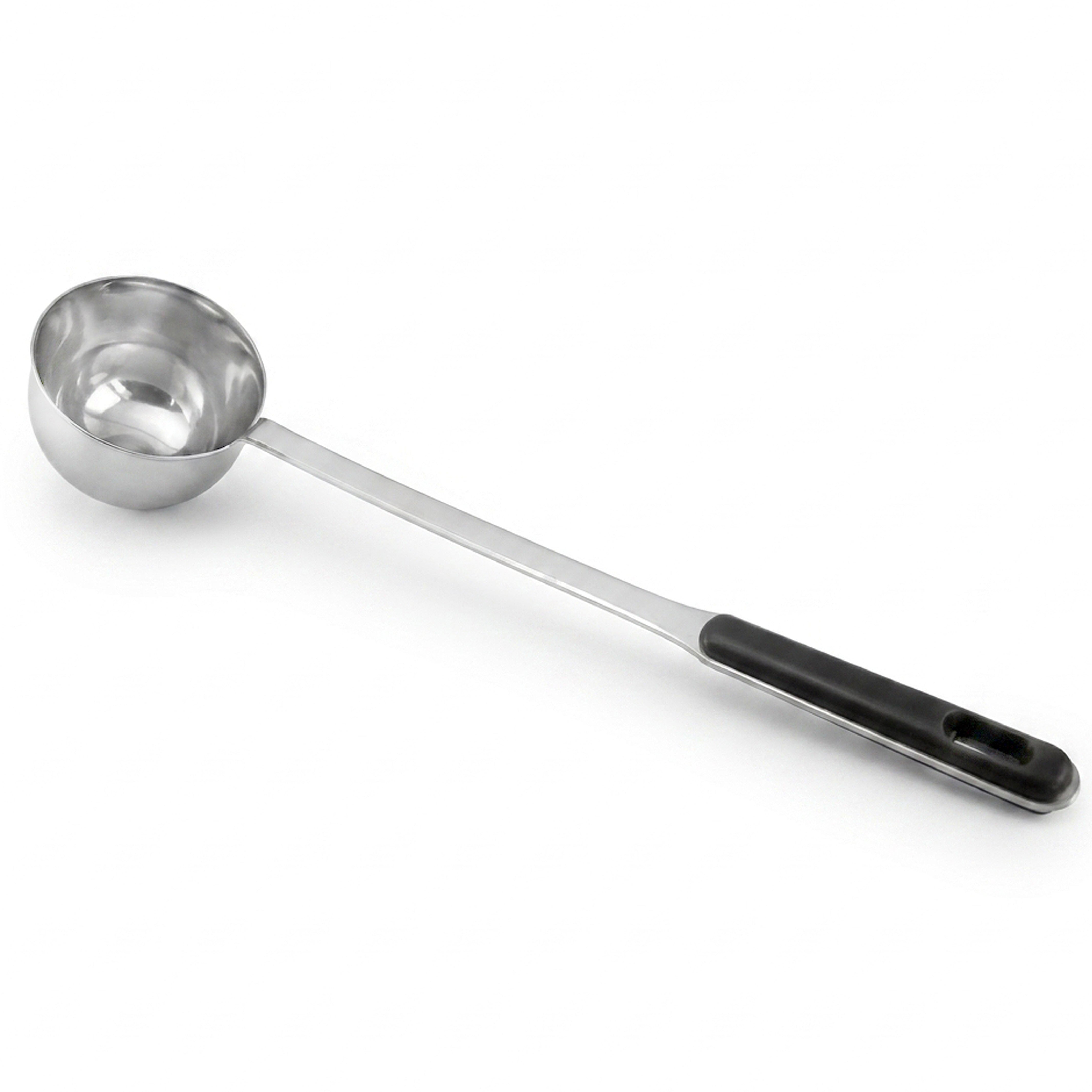 N.F Stainless Steel Silver Serving Cups With Black Handle