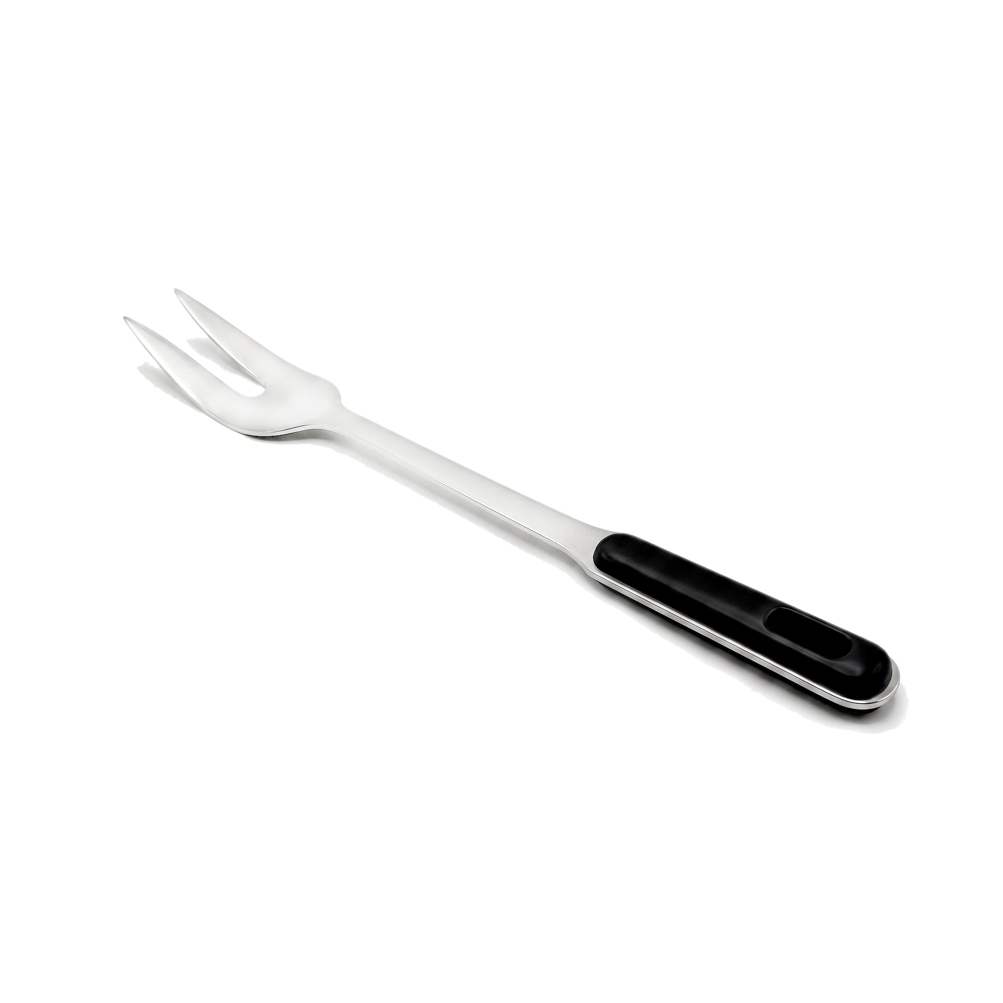 N.F Stainless Steel Silver Serving Kitchen Forks With Black Handle