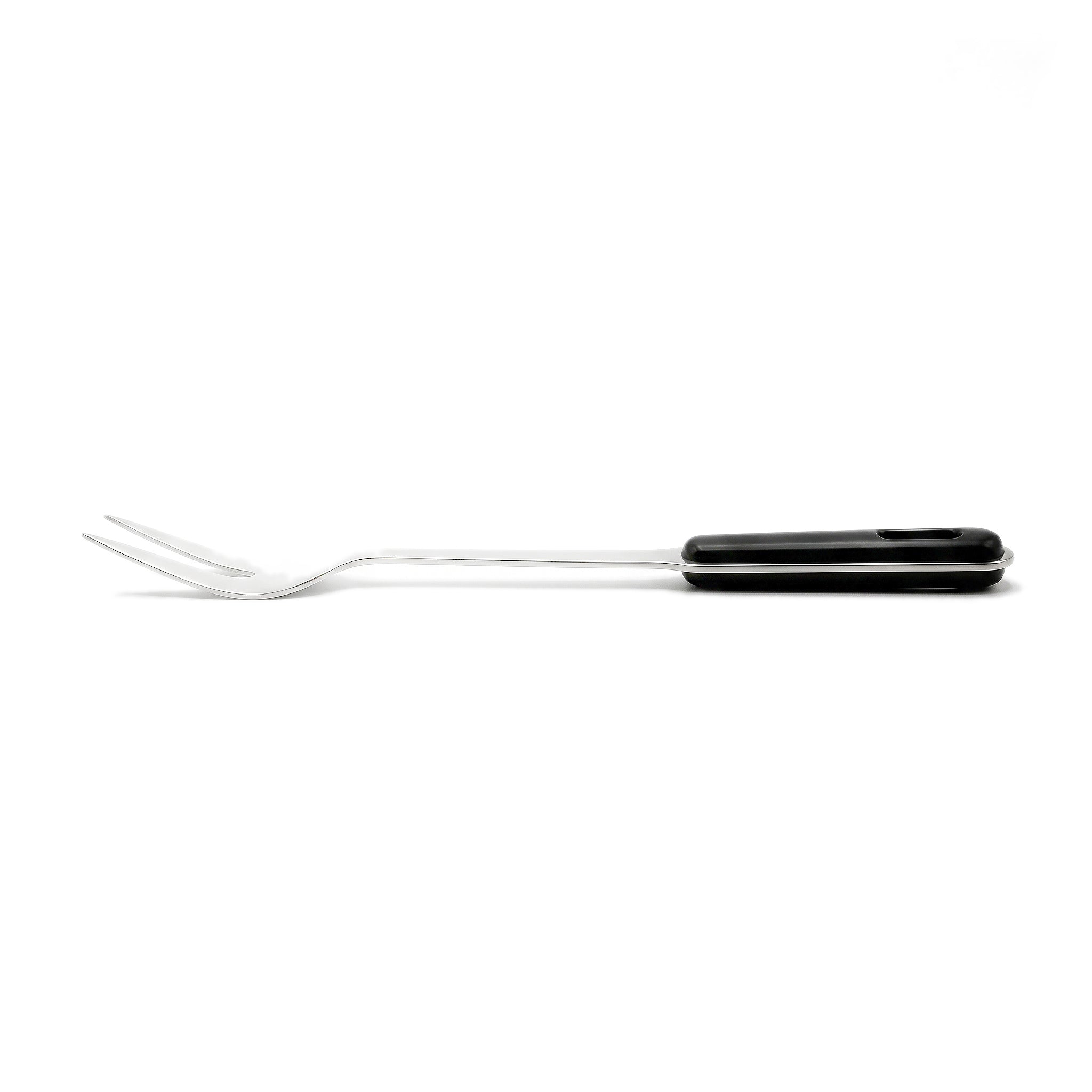 N.F Stainless Steel Silver Serving Kitchen Forks With Black Handle