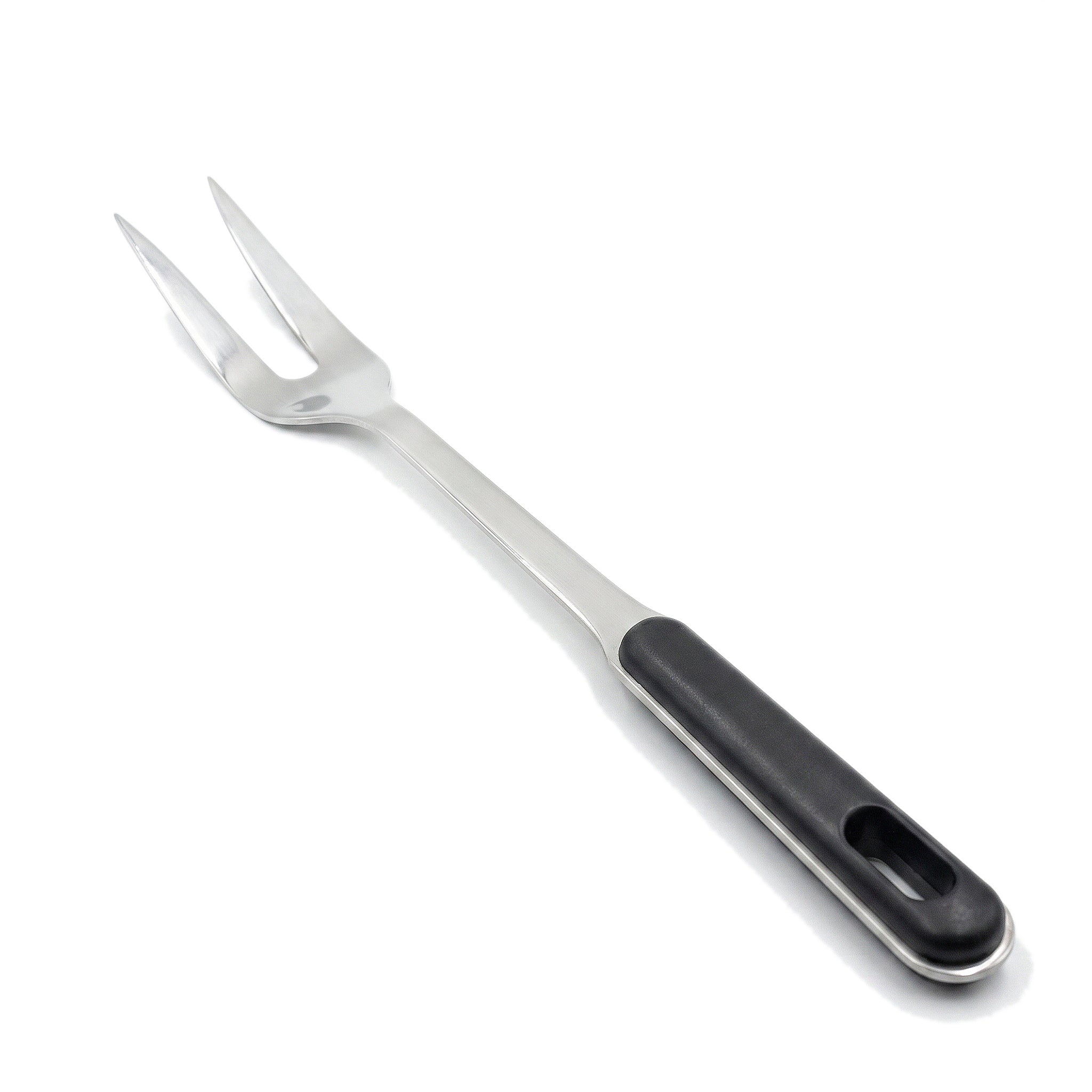 N.F Stainless Steel Silver Serving Kitchen Forks With Black Handle