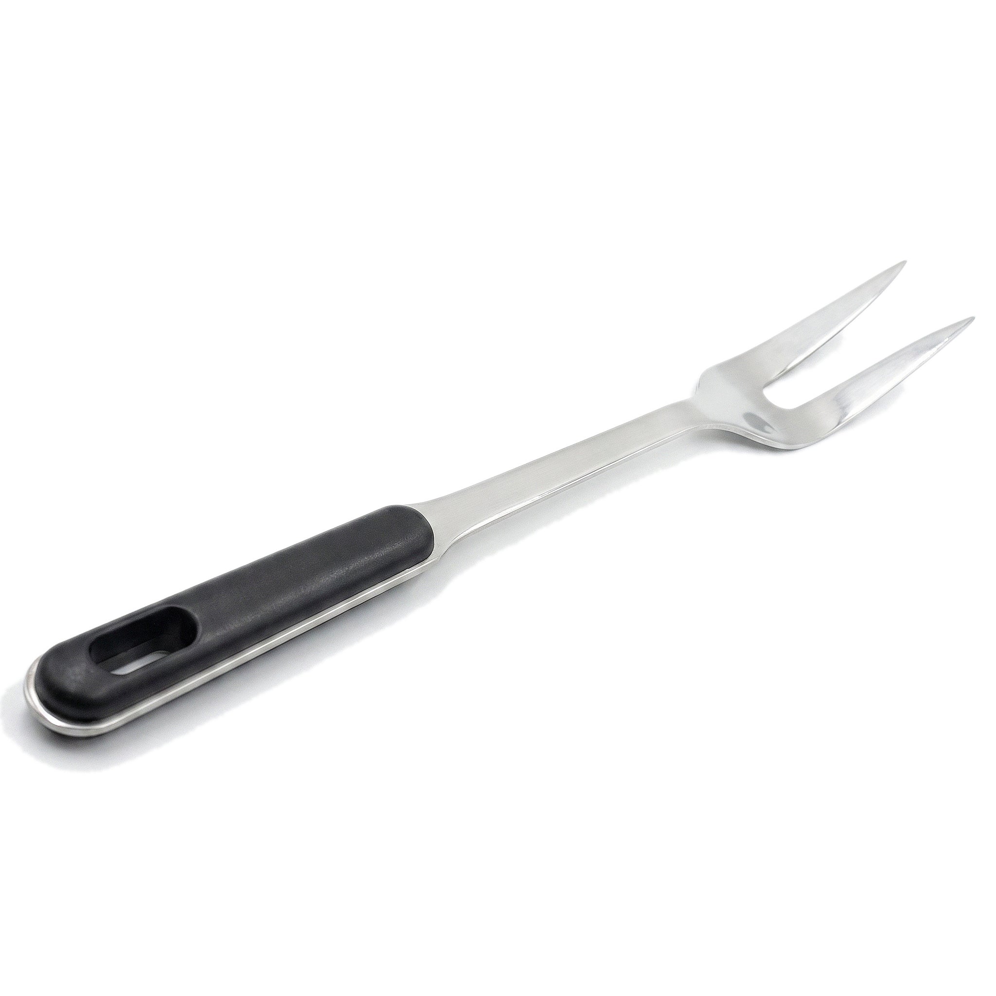 N.F Stainless Steel Silver Serving Kitchen Forks With Black Handle