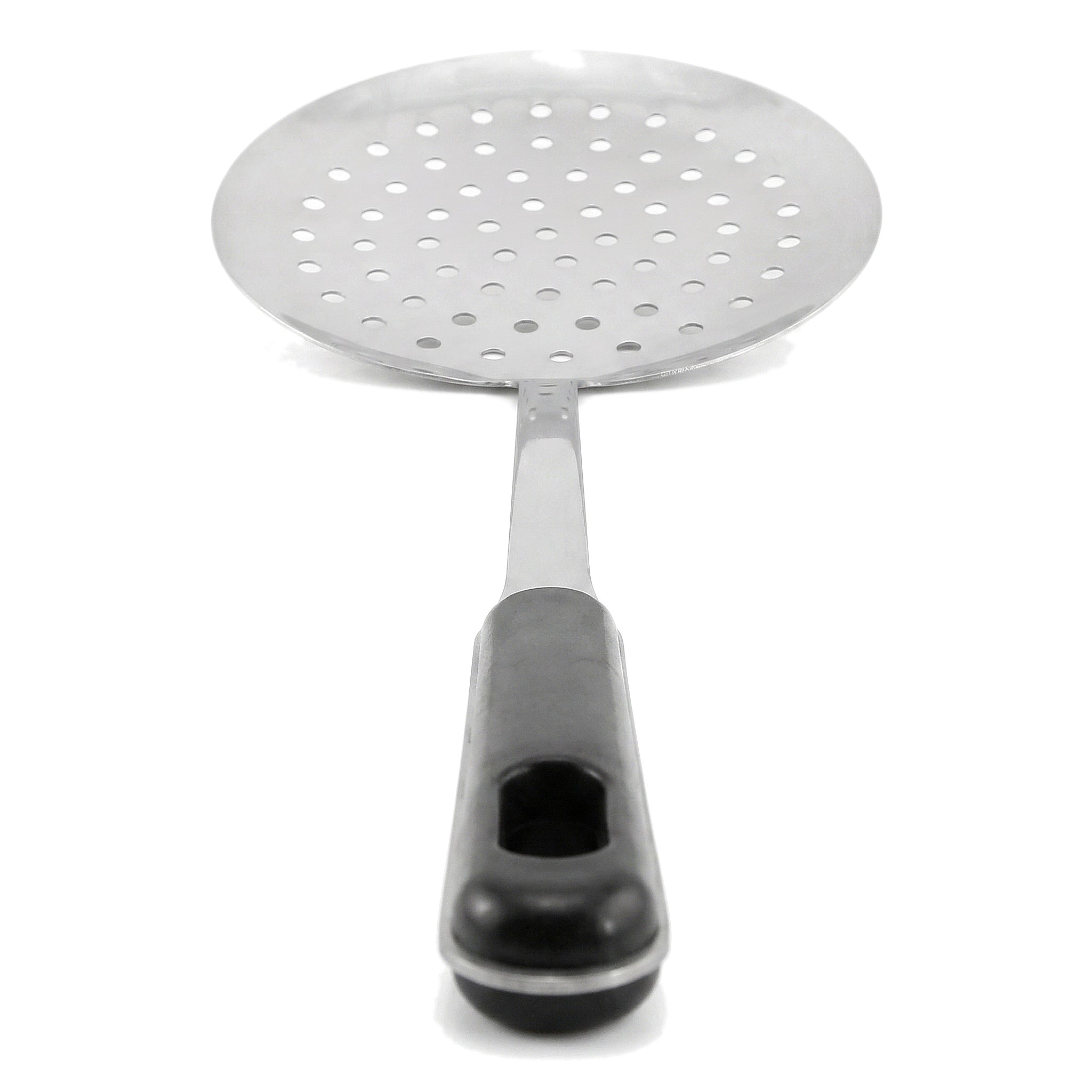 N.F Stainless Steel Frying Skimmers with Black Handle
