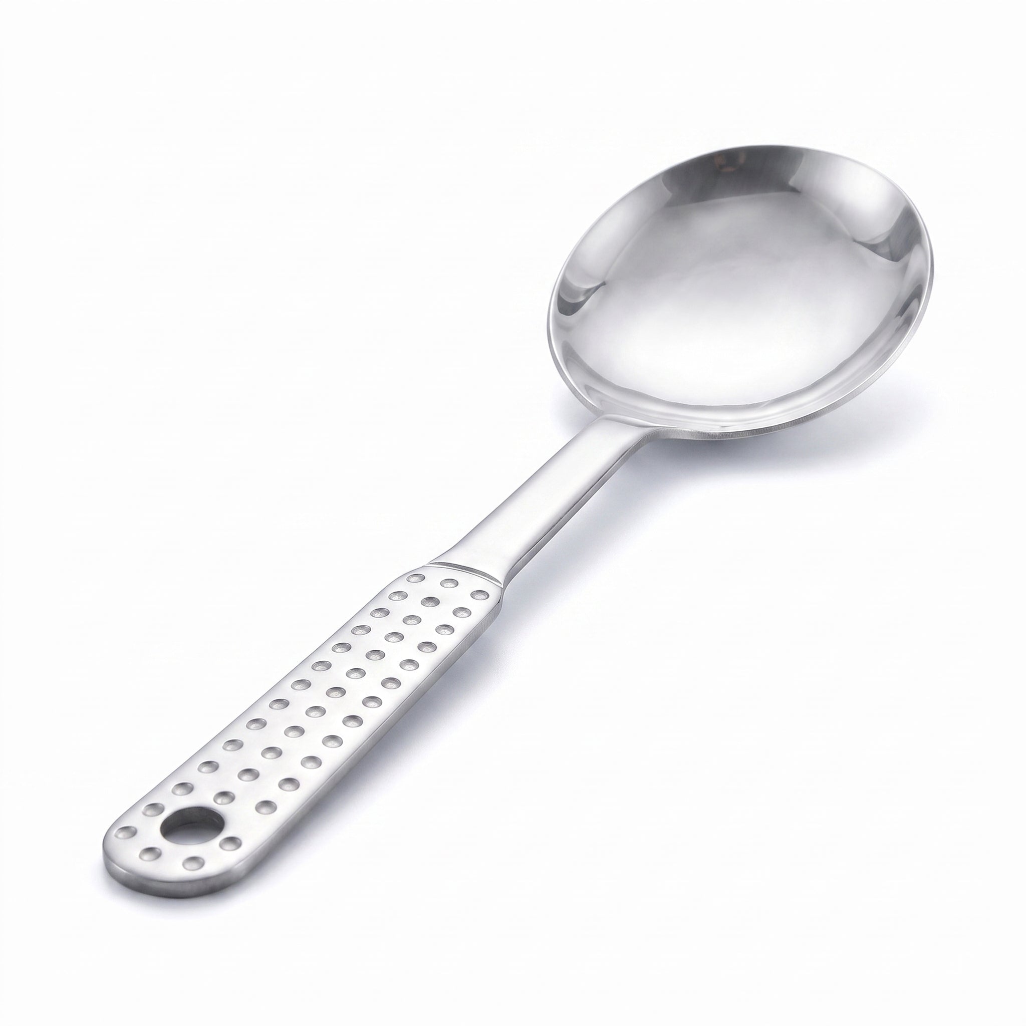 N.F 10-Inches Stainless Steel Silver Dotted Ladle