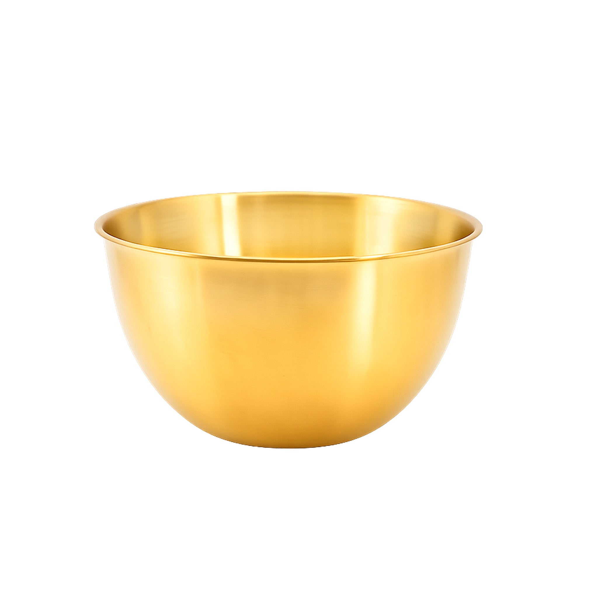 T.D.L Stainless Steel With Electric Golden Coating Mixing Bowls