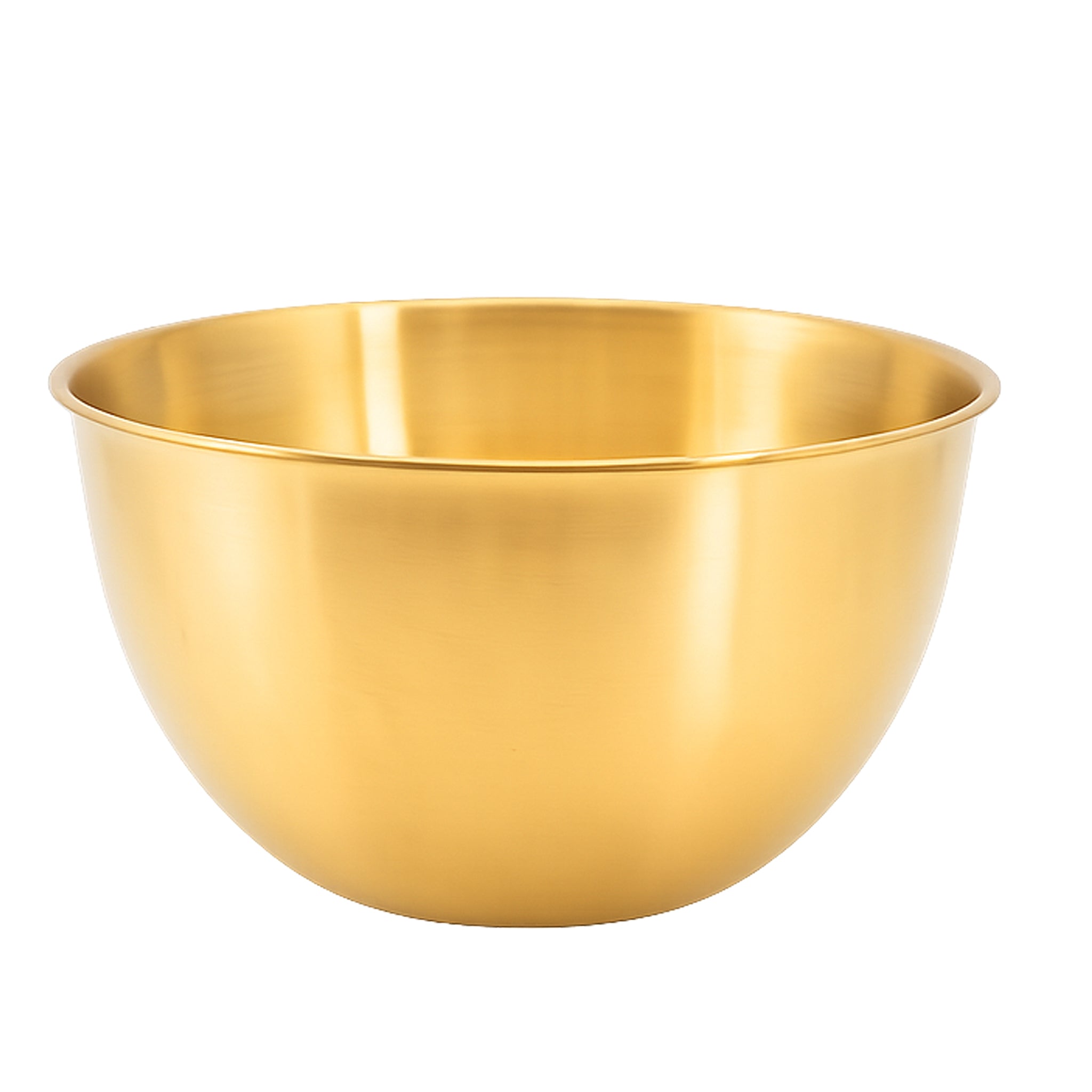 T.D.L Stainless Steel With Electric Golden Coating Mixing Bowls