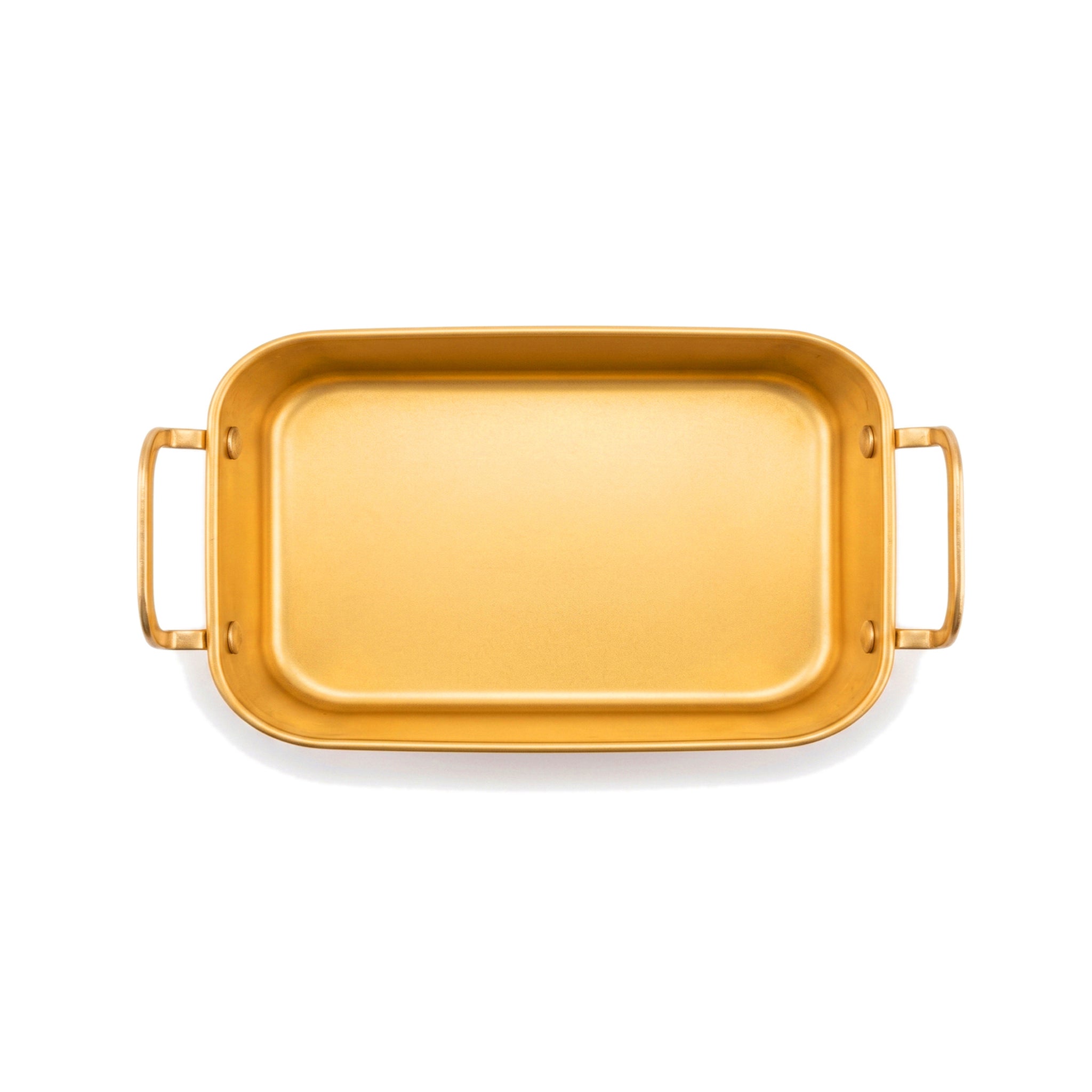 T.D.L Stainless Steel Electric Golden Coating Rectangular Deep Serving Trays