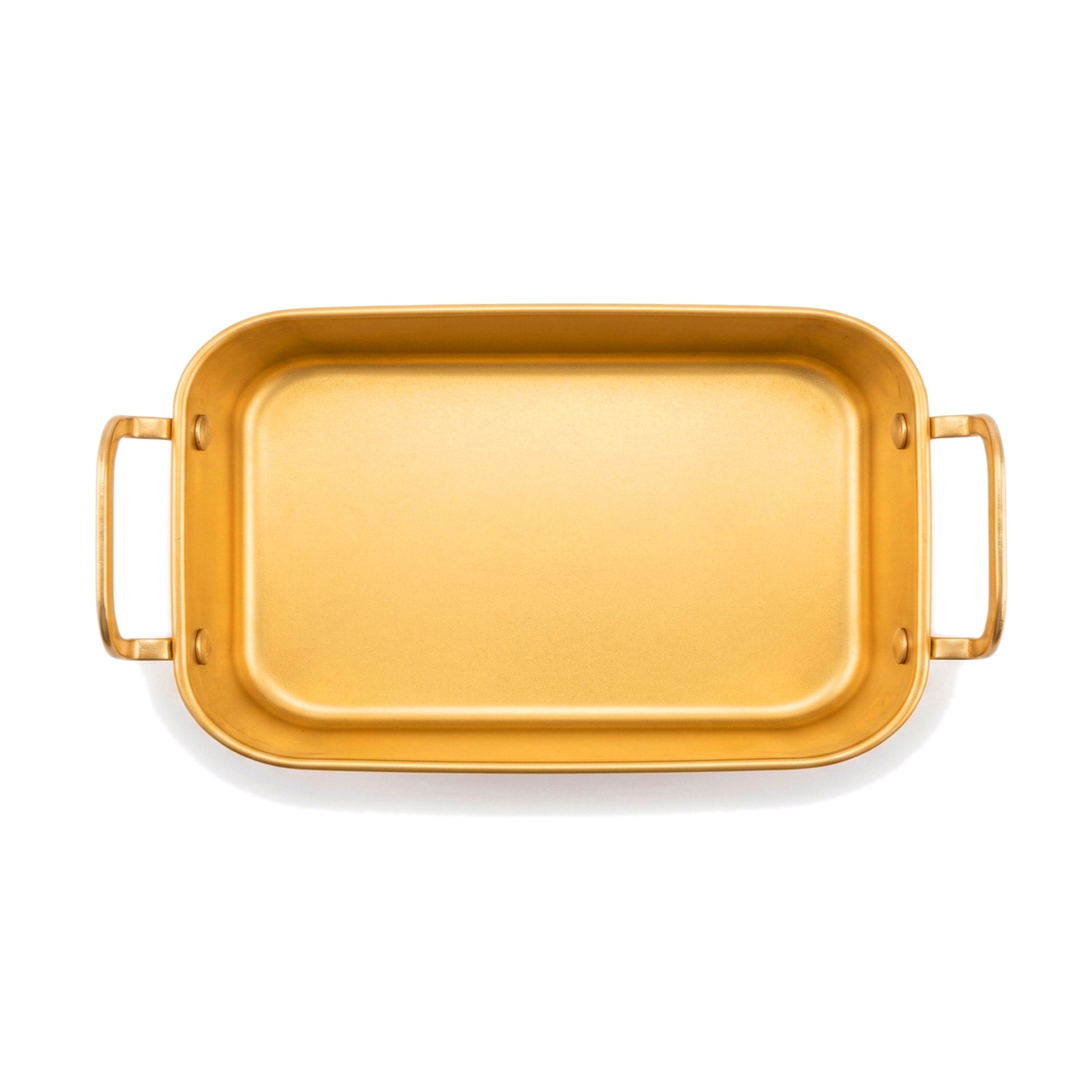 T.D.L Stainless Steel Electric Golden Coating Rectangular Deep Serving Trays