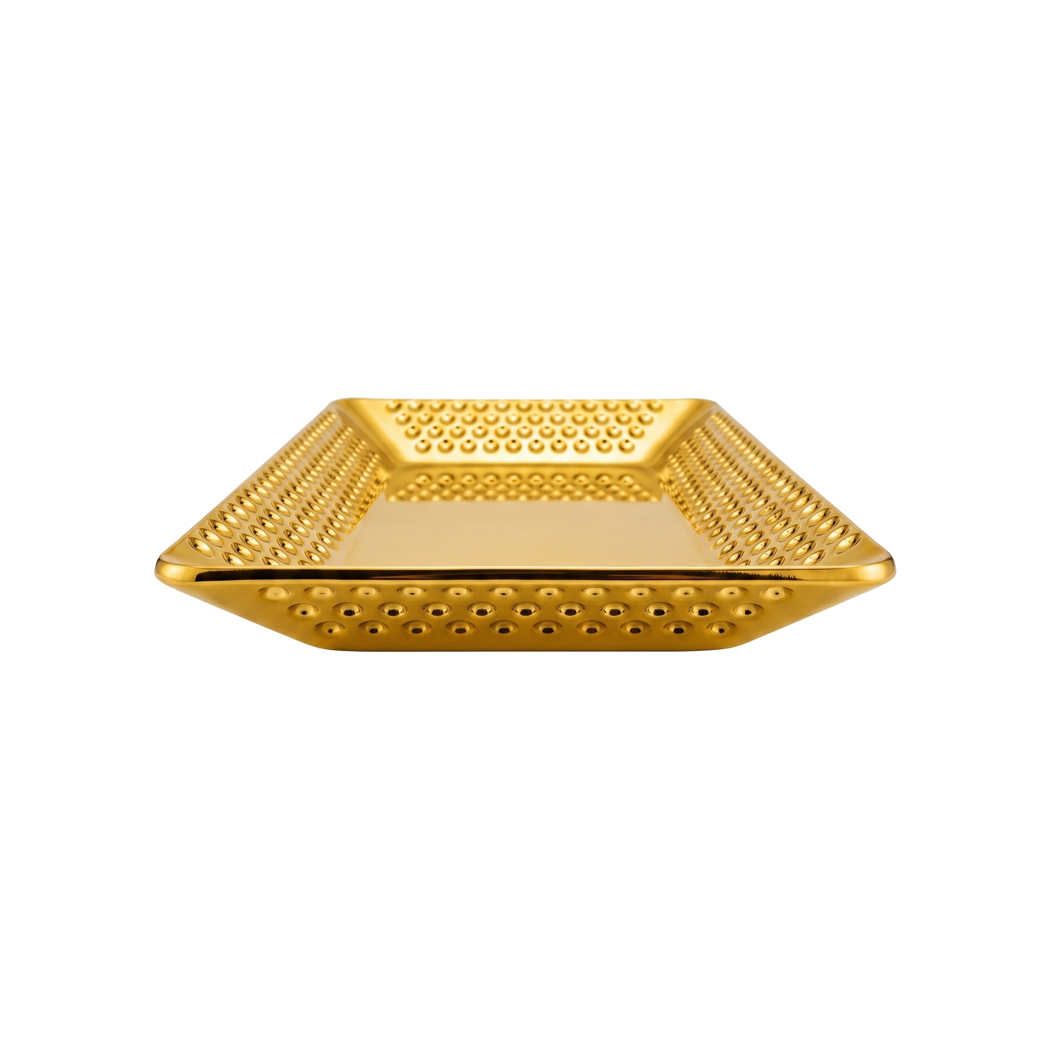 T.D.L Stainless Steel Electric Golden Coating Rectangular Serving Trays