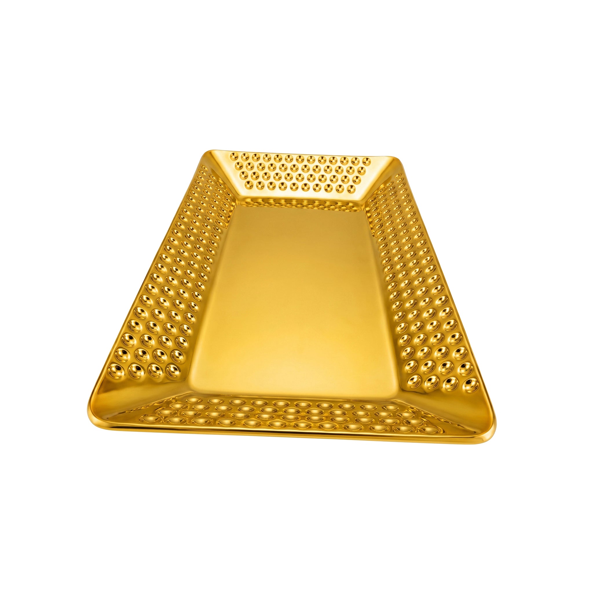 T.D.L Stainless Steel Electric Golden Coating Rectangular Serving Trays