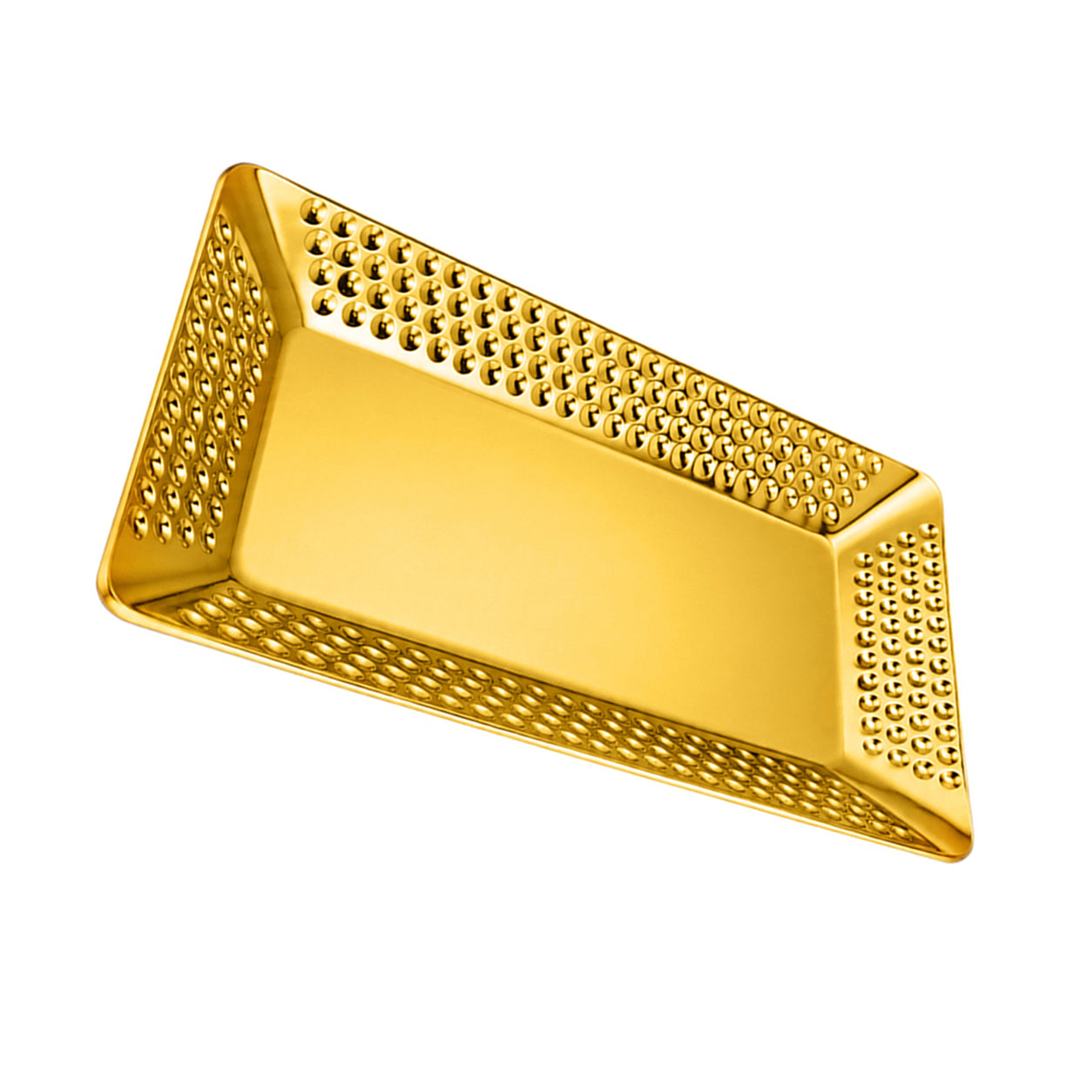 T.D.L Stainless Steel Electric Golden Coating Rectangular Serving Trays