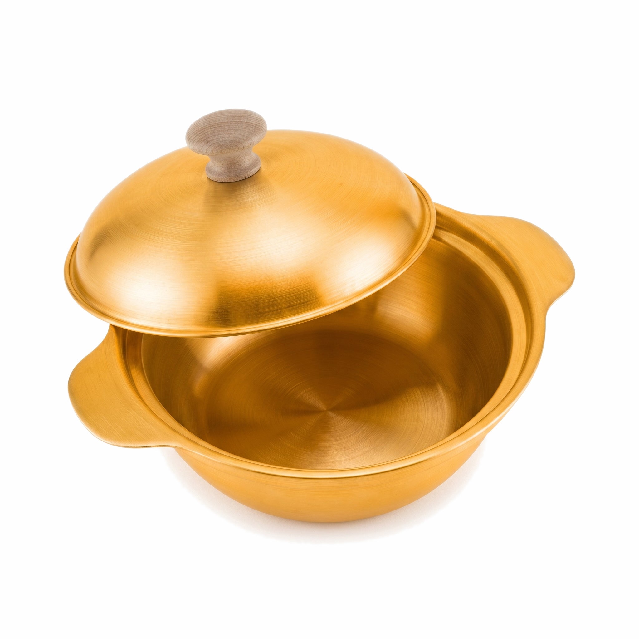 T.D.L 18 Cm Stainless Steel Electric Golden Coating Serving Pot
