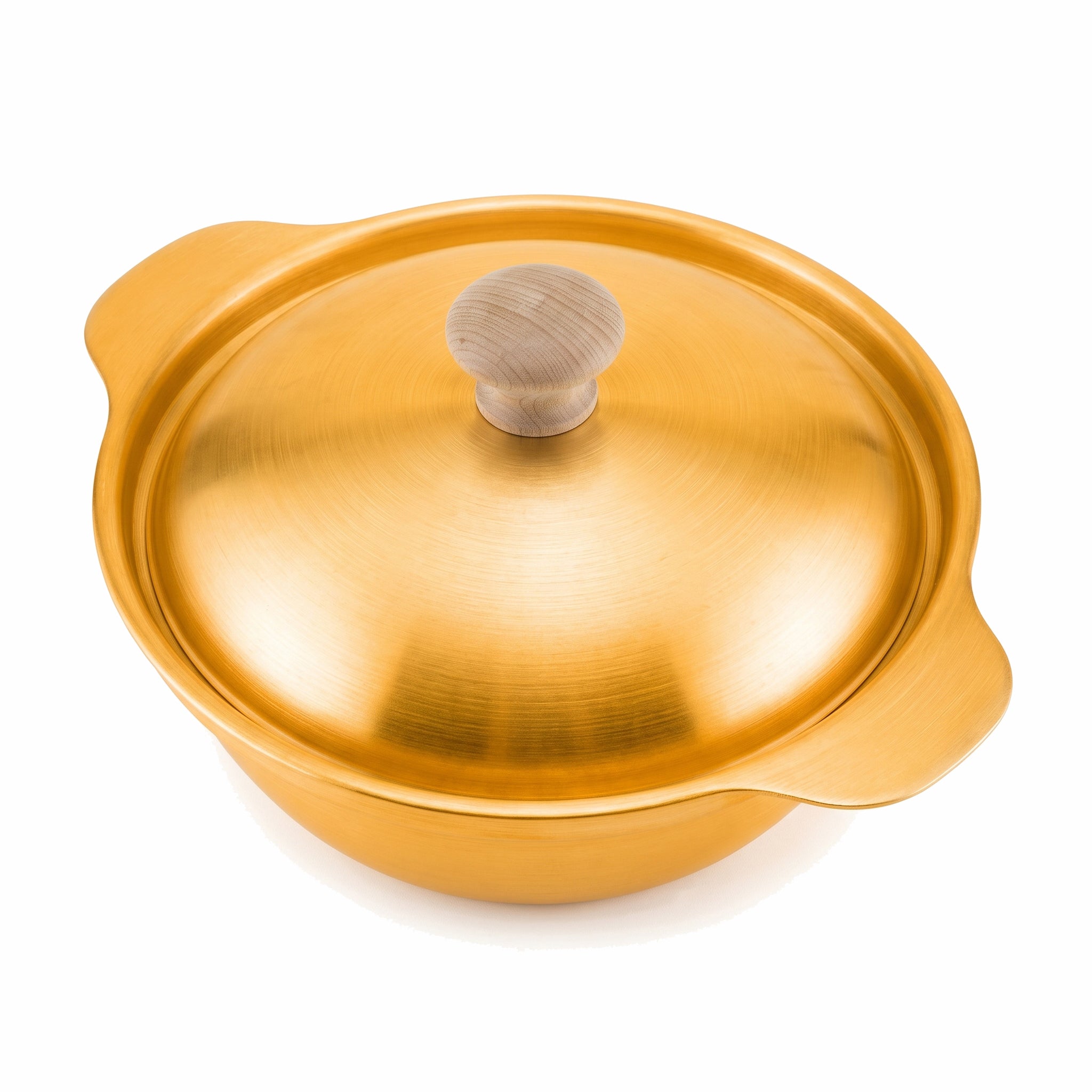 T.D.L 18 Cm Stainless Steel Electric Golden Coating Serving Pot