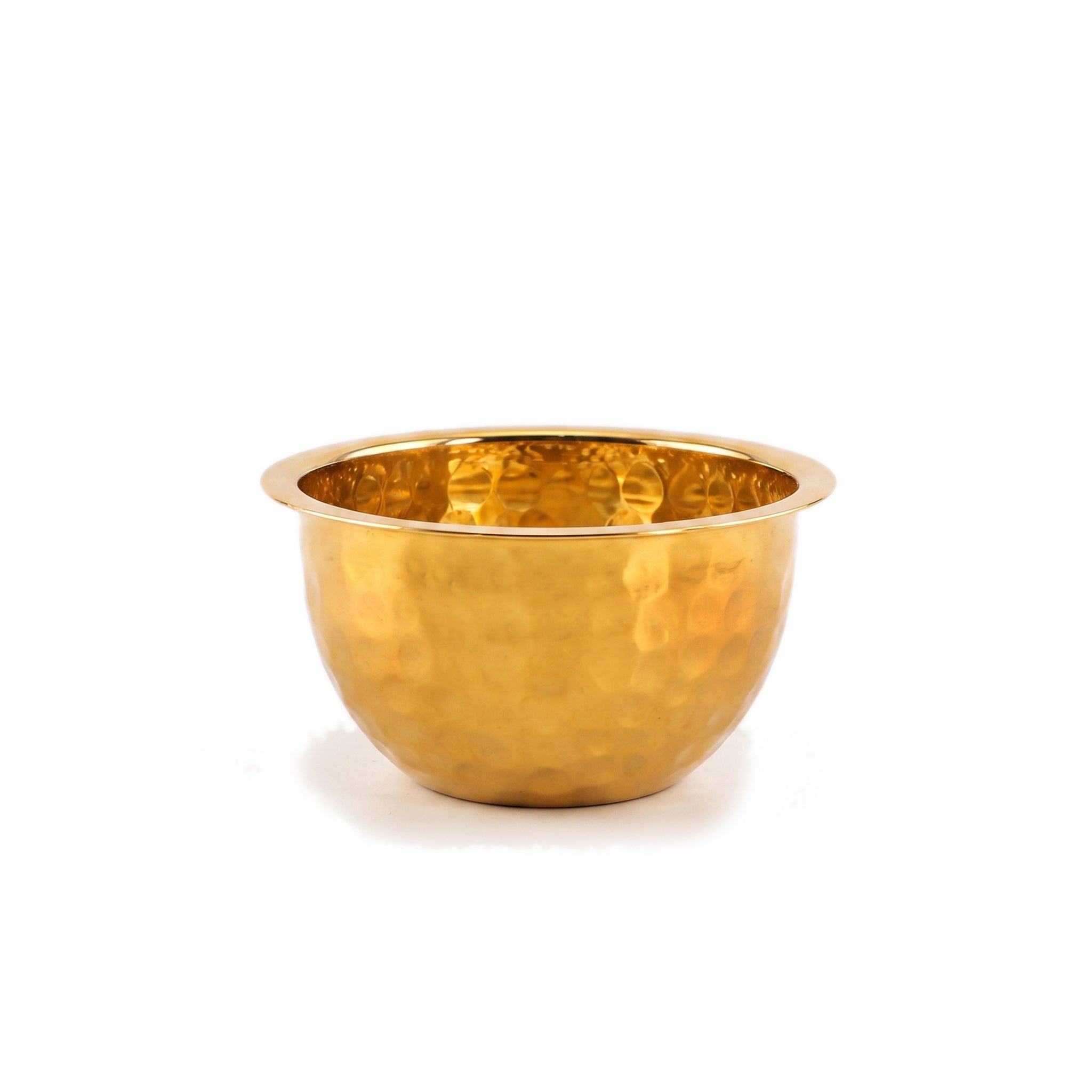 Crest Steel Aurum Hammered Golden Mixing Bowls