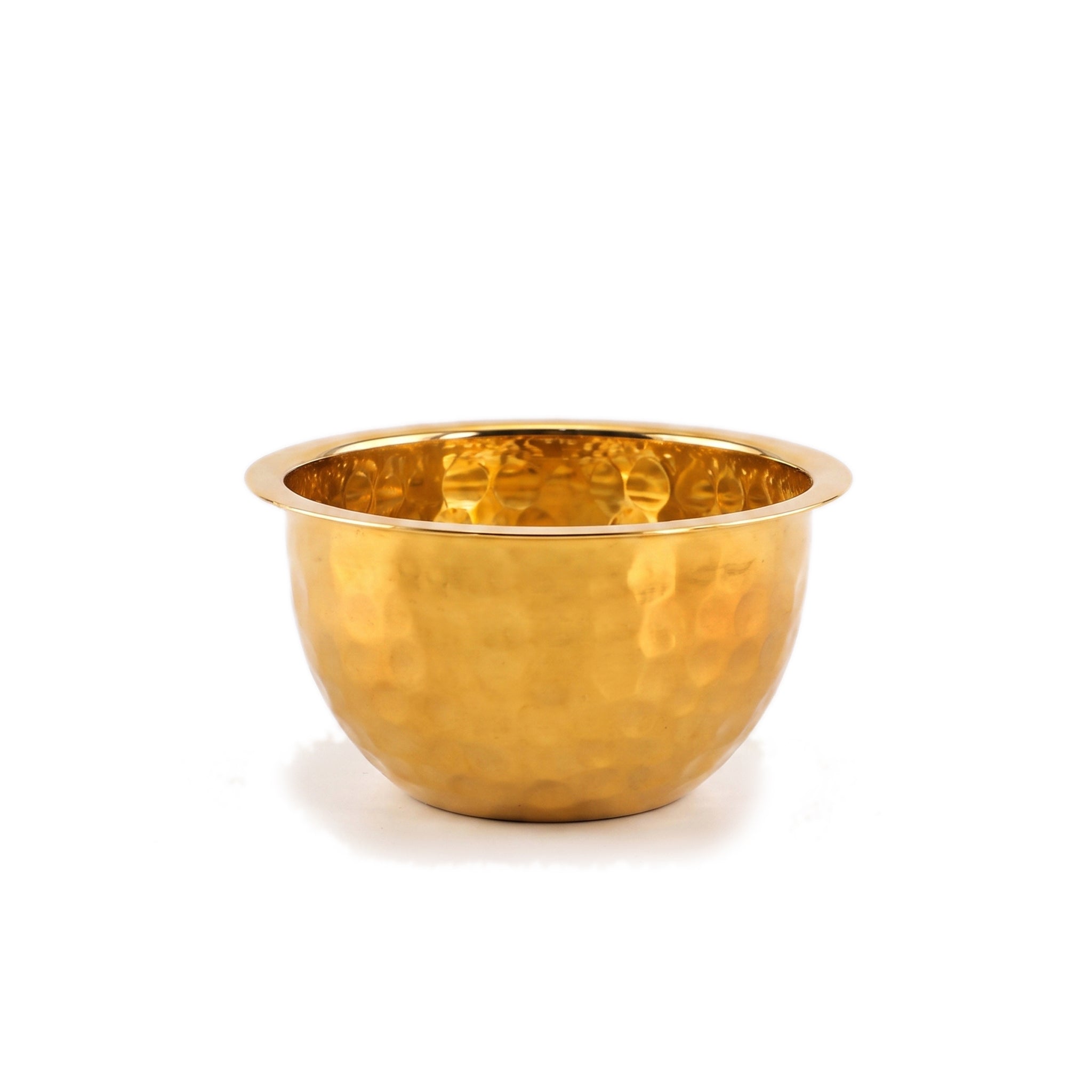 Crest Steel Aurum Hammered Golden Mixing Bowls