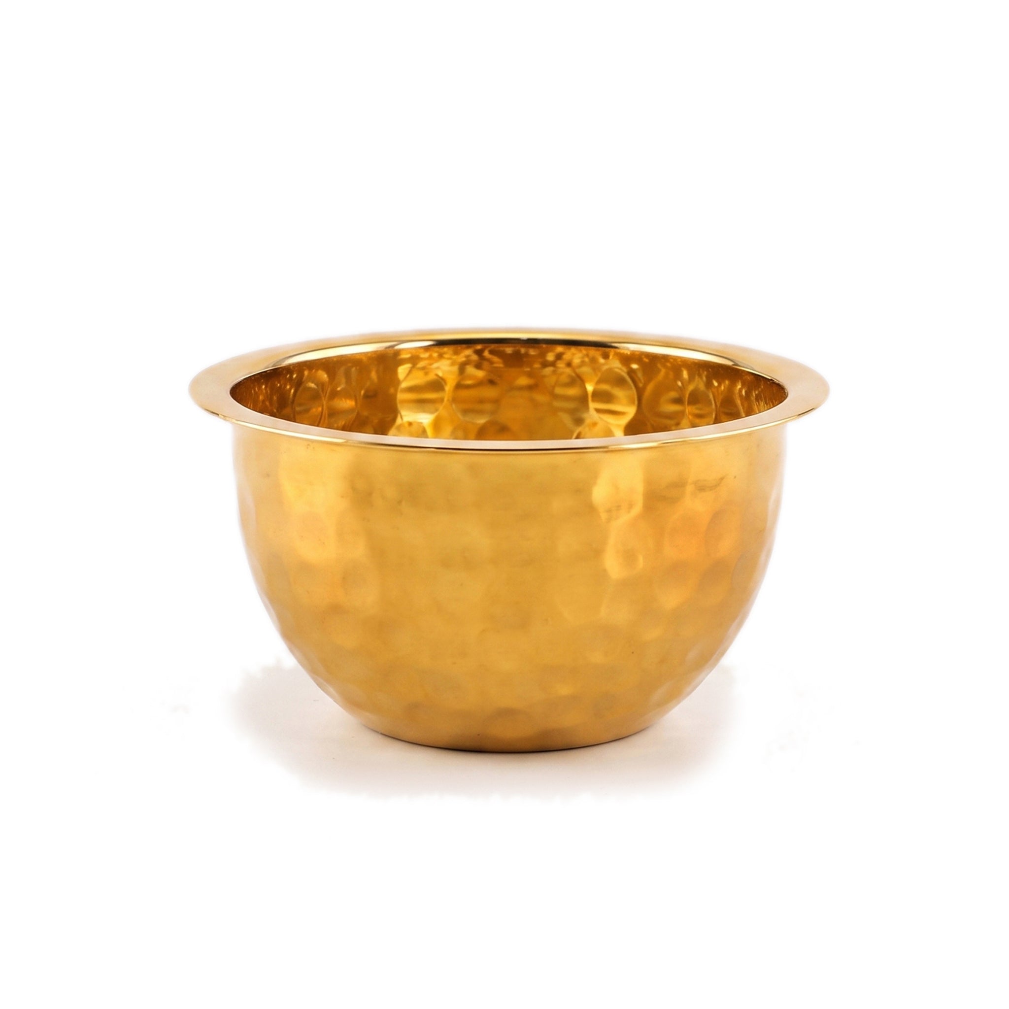 Crest Steel Aurum Hammered Golden Mixing Bowls