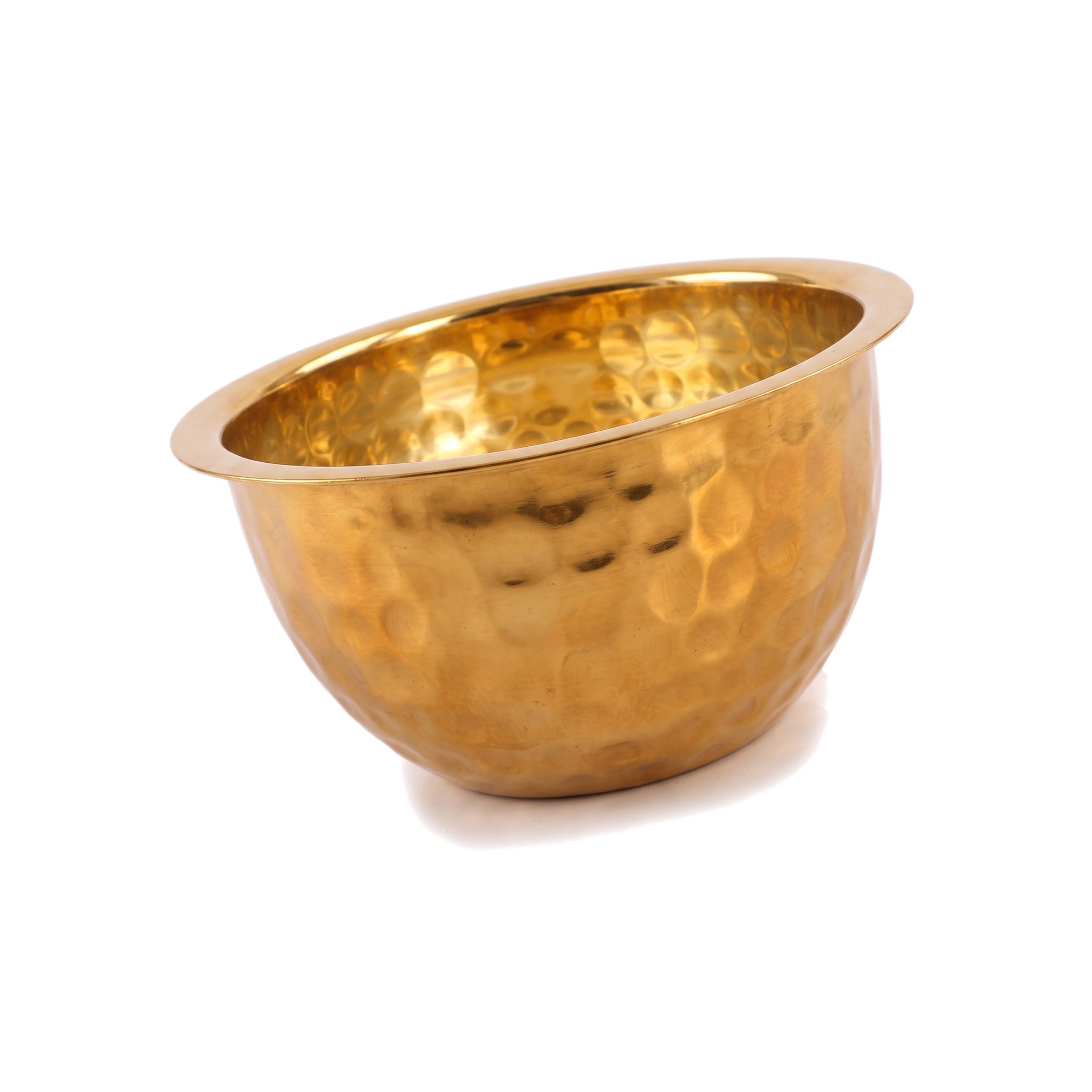 Crest Steel Aurum Hammered Golden Mixing Bowls