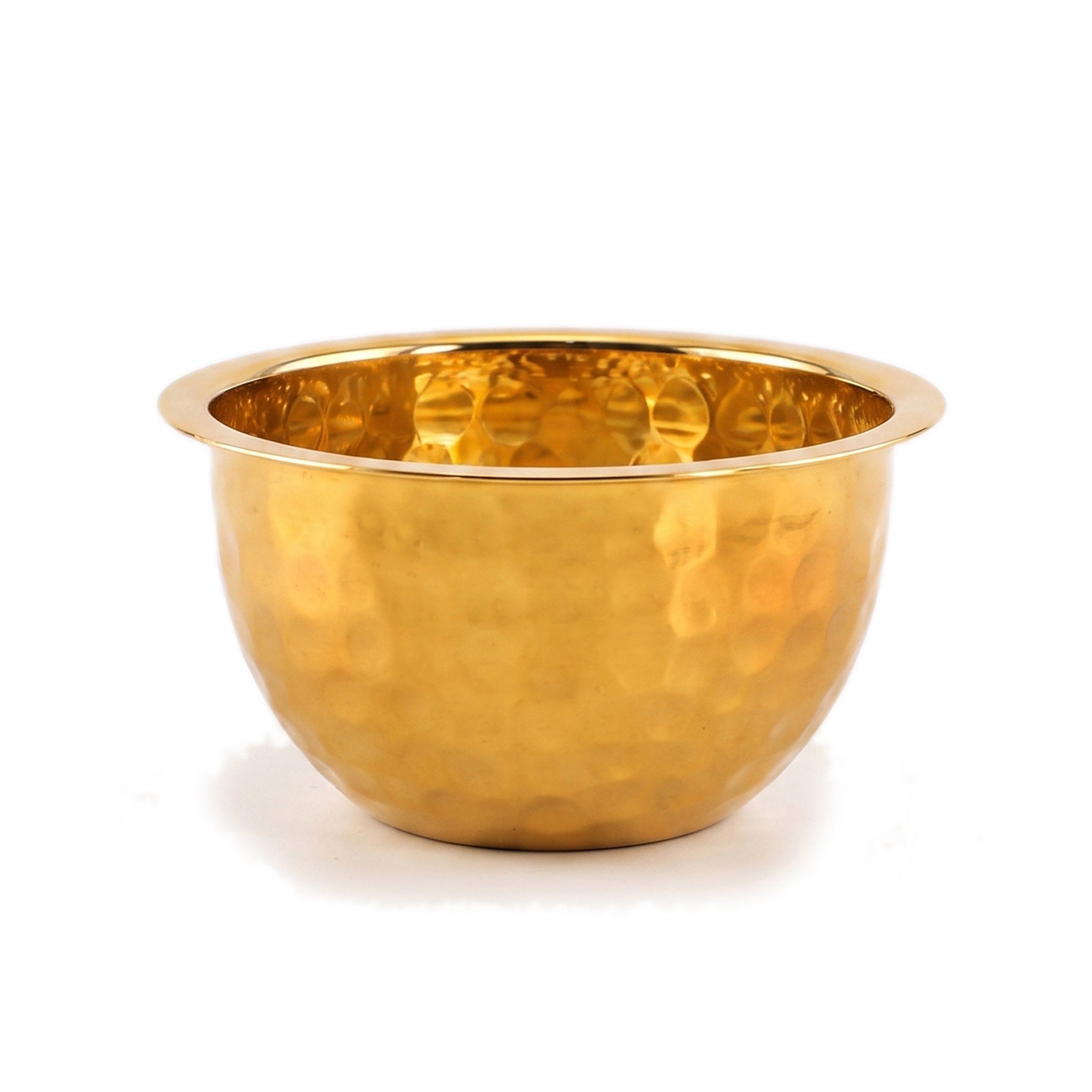 Crest Steel Aurum Hammered Golden Mixing Bowls