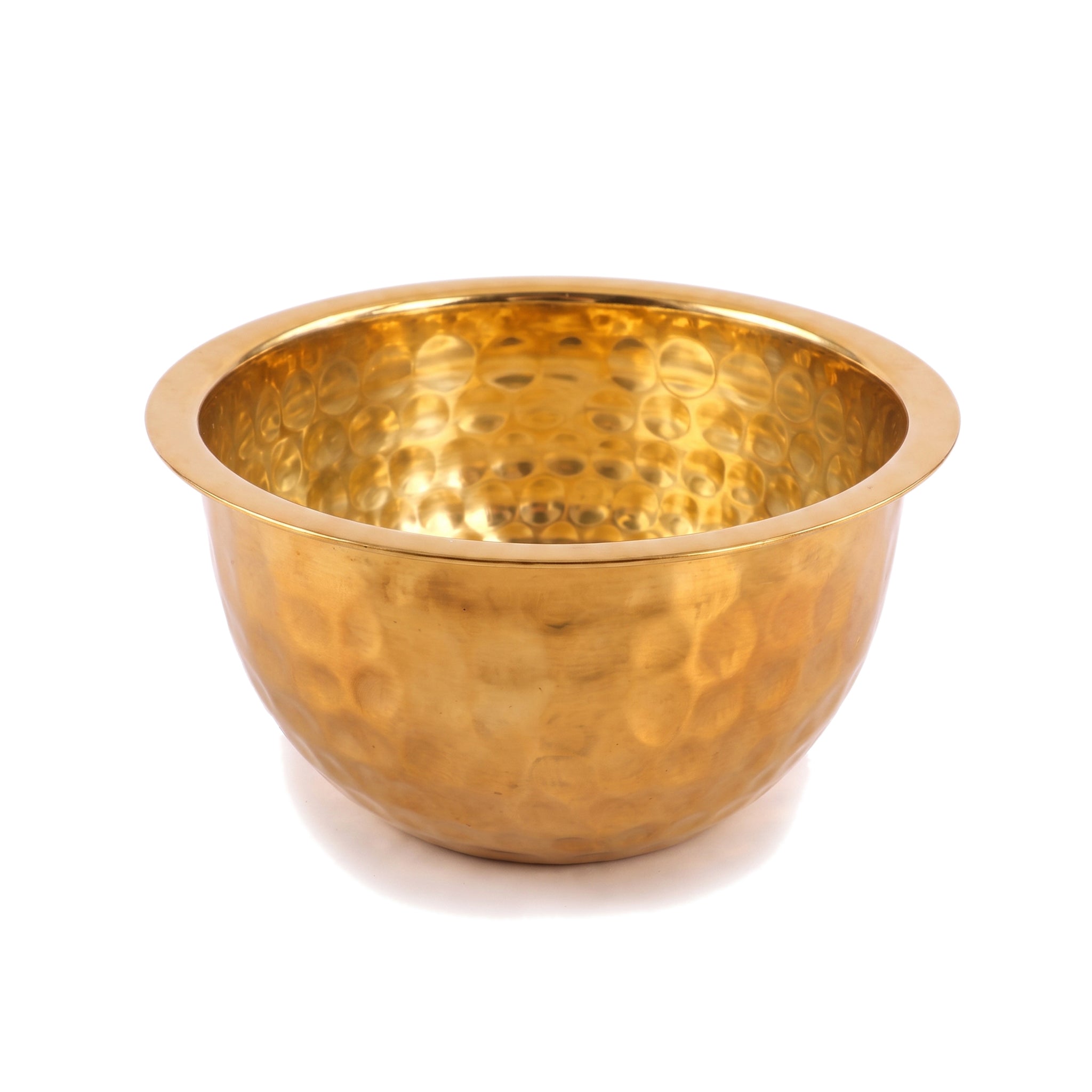 Crest Steel Aurum Hammered Golden Mixing Bowls