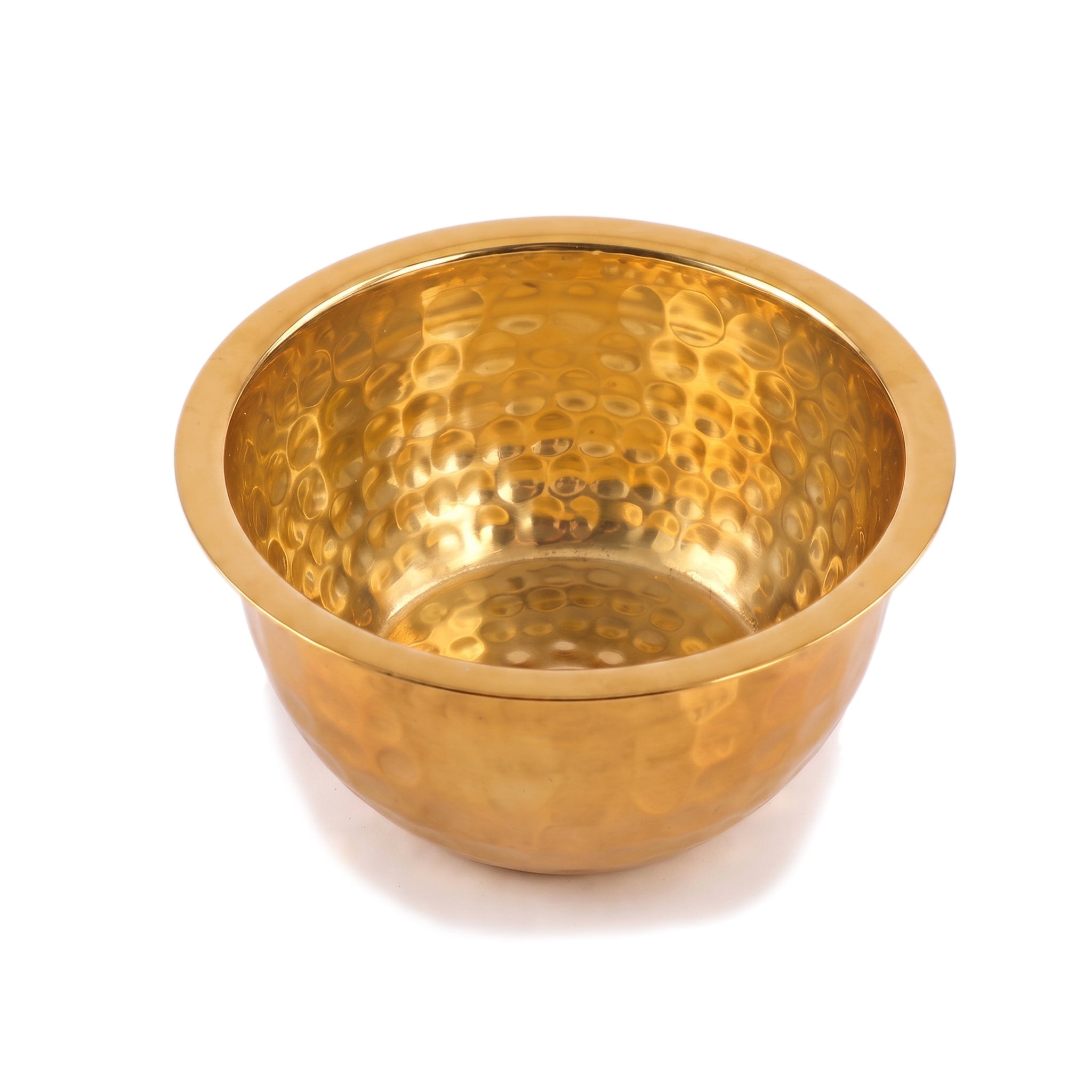 Crest Steel Aurum Hammered Golden Mixing Bowls