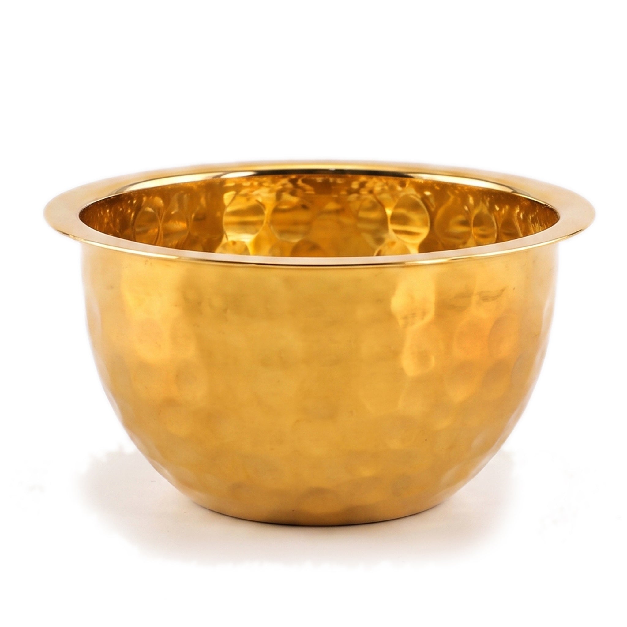 Crest Steel Aurum Hammered Golden Mixing Bowls