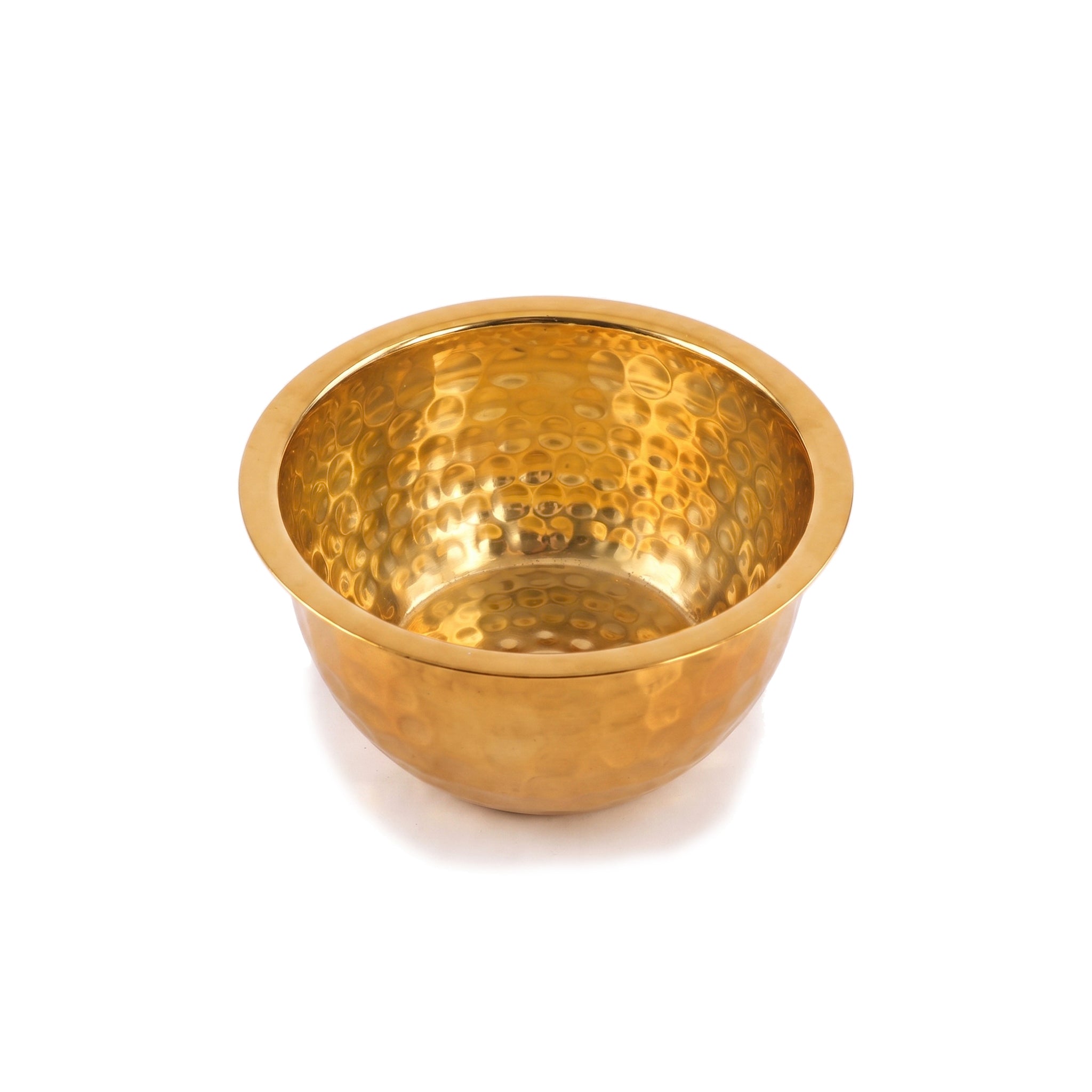 Crest Steel Aurum Hammered Golden Mixing Bowls